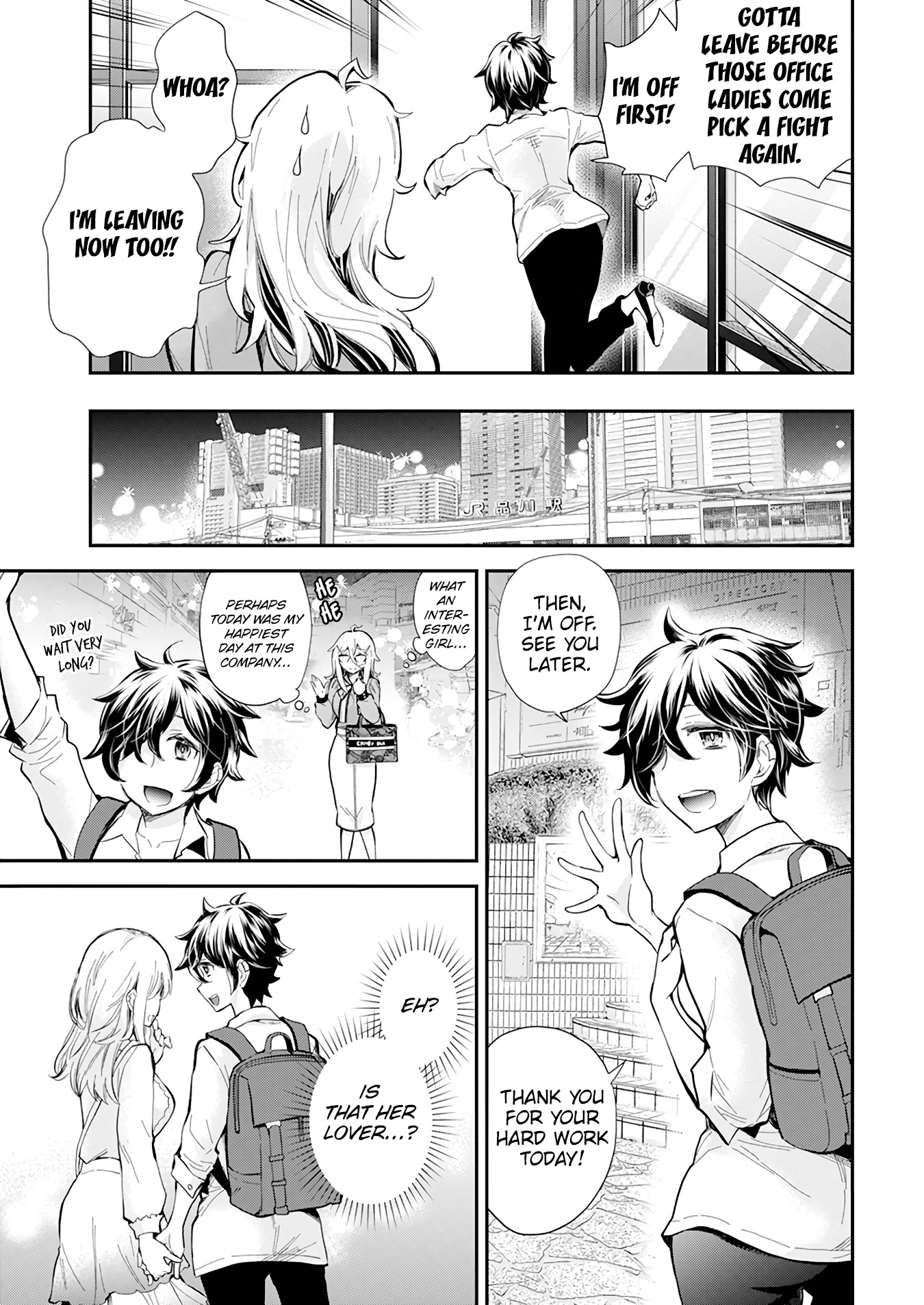 Shingeki no Eroko-san Chapter 38 page 10 - Chapter 38: Fight among girl is so tiring~ but my boyfriend is even cuter than a dolphin~!