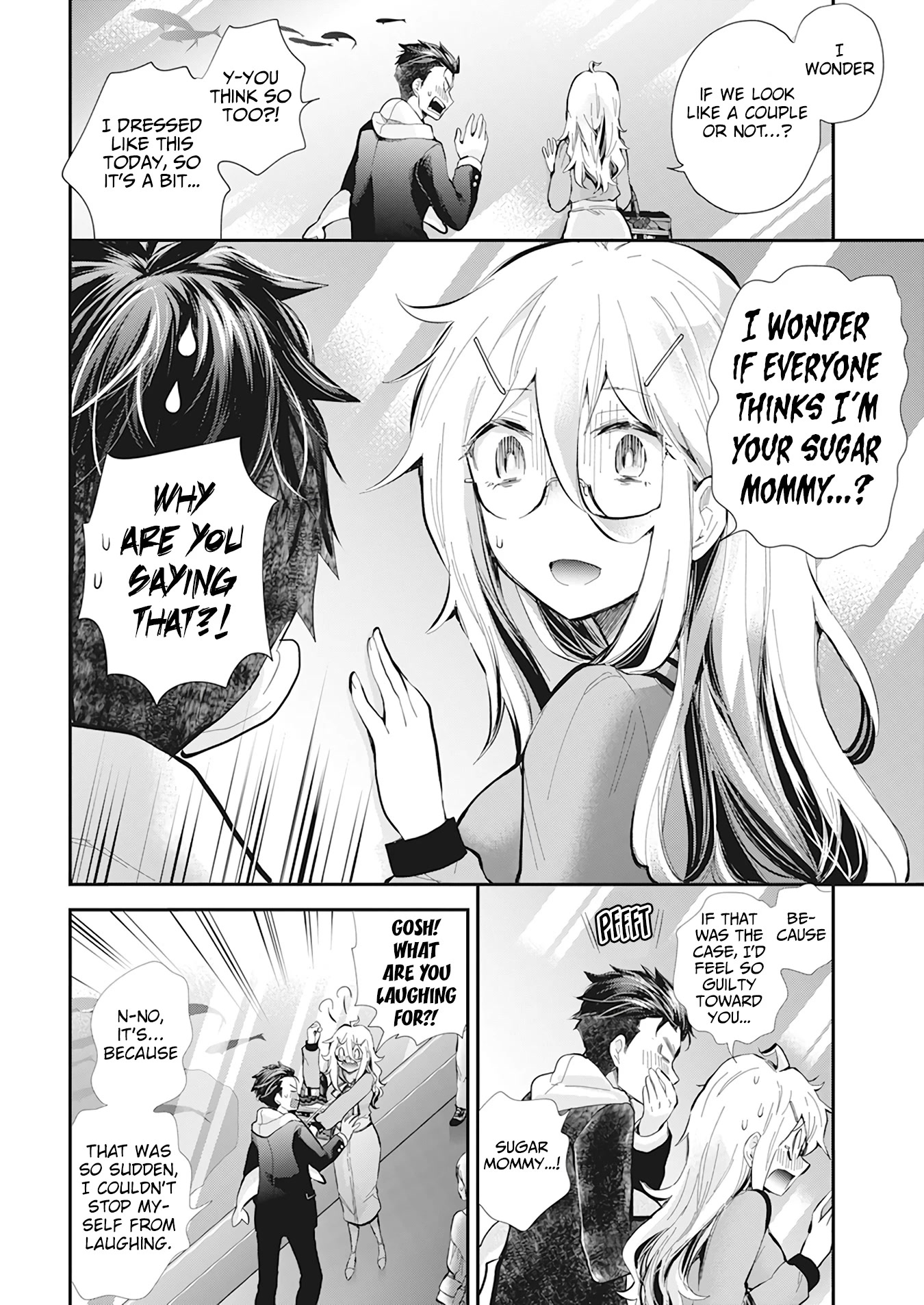 Shingeki no Eroko-san Chapter 38 page 19 - Chapter 38: Fight among girl is so tiring~ but my boyfriend is even cuter than a dolphin~!