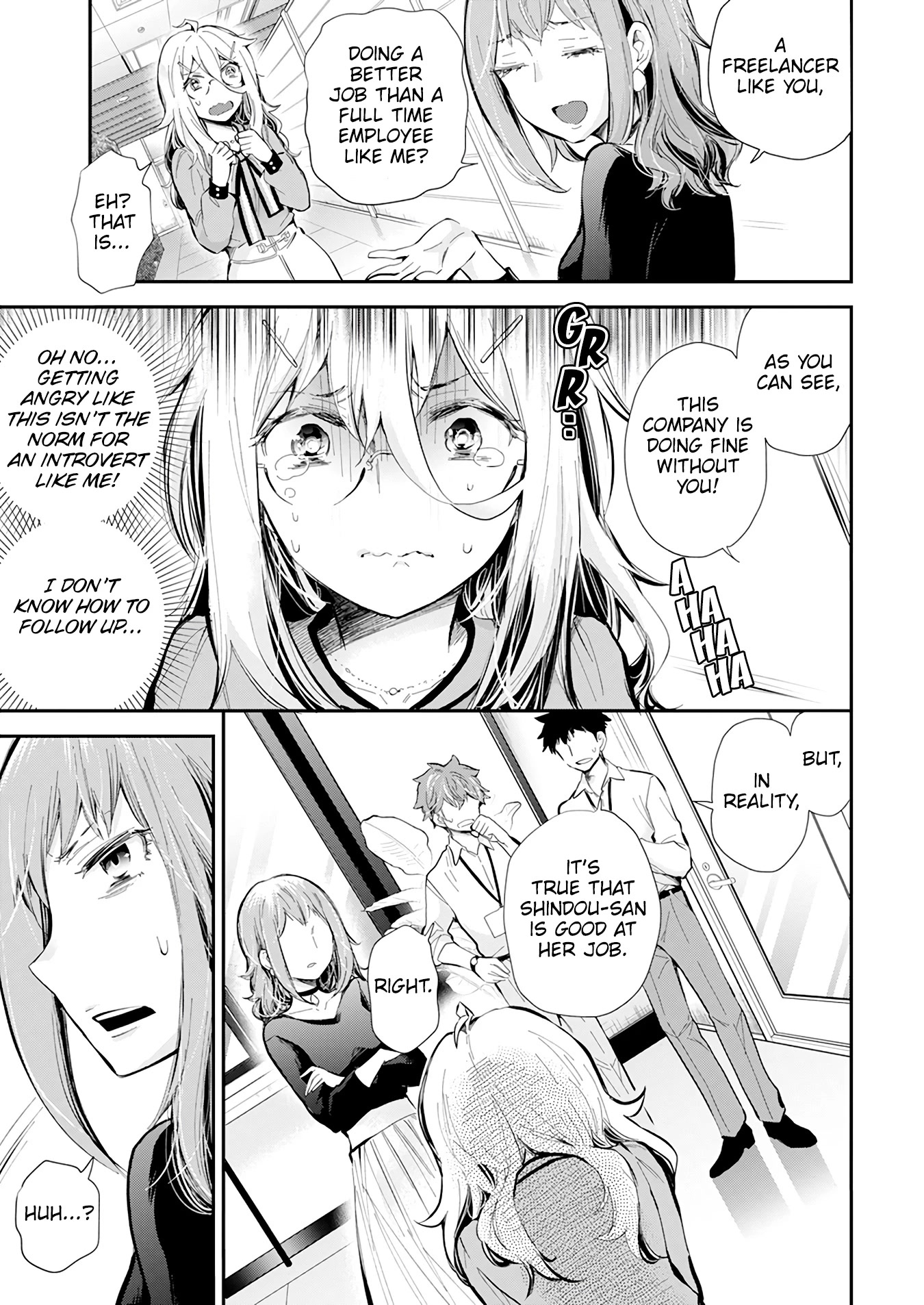 Shingeki no Eroko-san Chapter 38 page 4 - Chapter 38: Fight among girl is so tiring~ but my boyfriend is even cuter than a dolphin~!