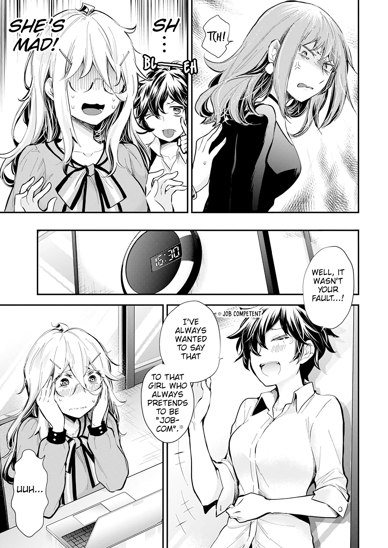 Shingeki no Eroko-san Chapter 38 page 6 - Chapter 38: Fight among girl is so tiring~ but my boyfriend is even cuter than a dolphin~!