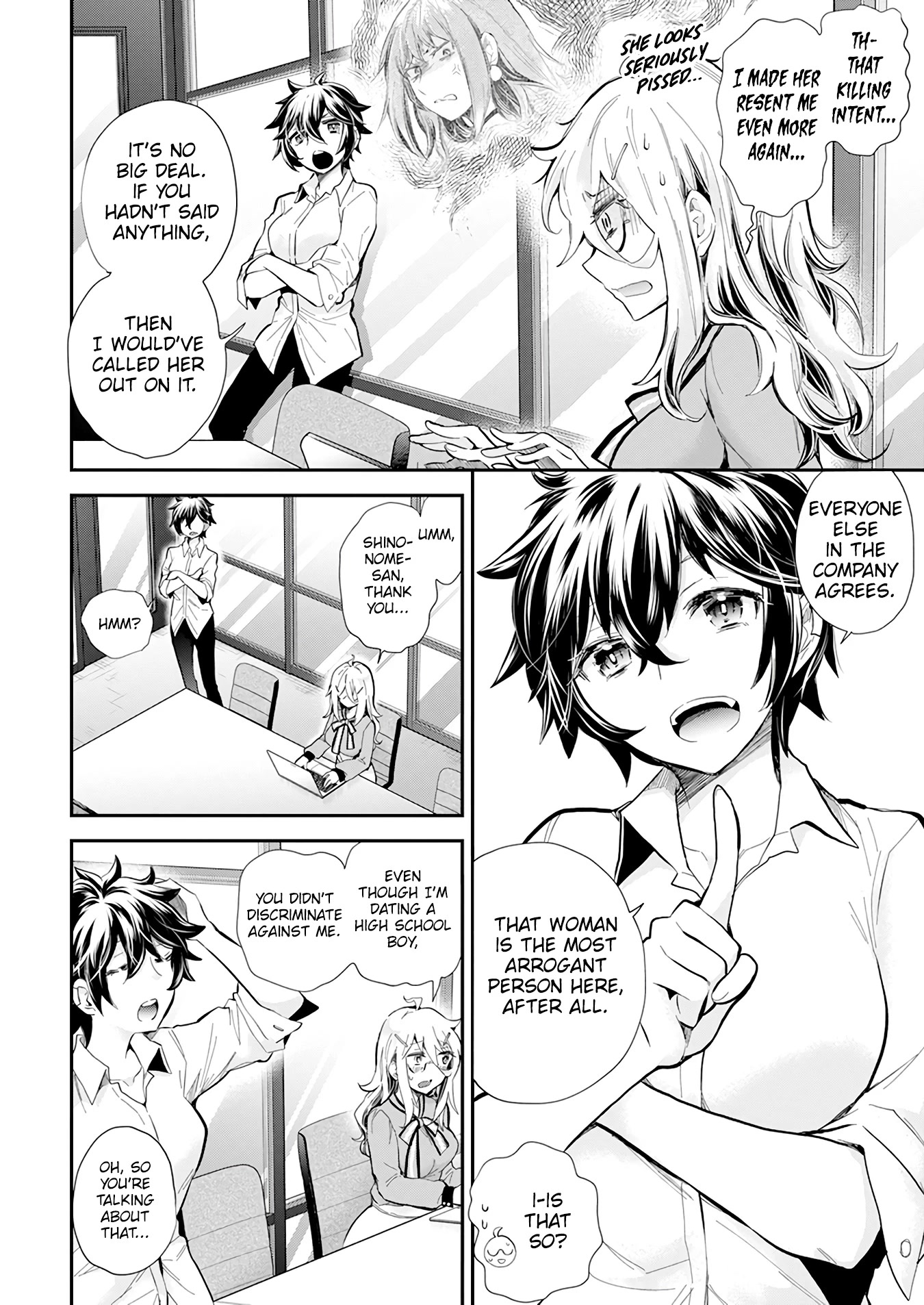 Shingeki no Eroko-san Chapter 38 page 7 - Chapter 38: Fight among girl is so tiring~ but my boyfriend is even cuter than a dolphin~!