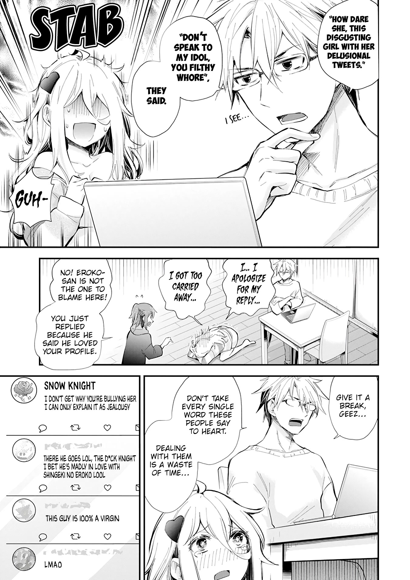 Shingeki no Eroko-san Chapter 39 page 10 - Chapter 39: I stirred up social media drama?! I'm in a tough spot so please tie me down! (Physically!)