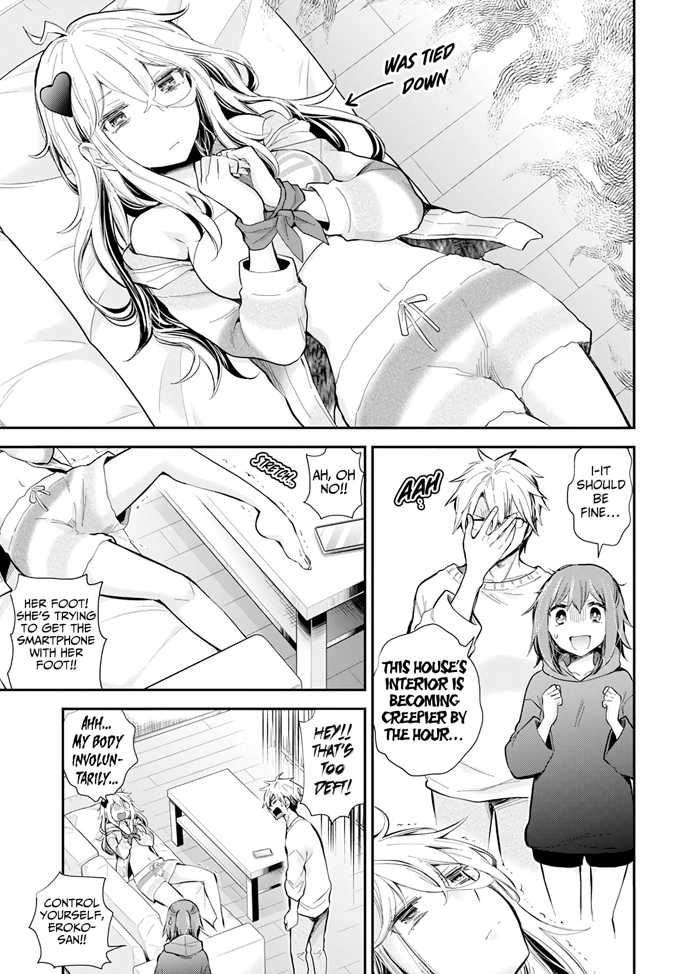 Shingeki no Eroko-san Chapter 39 page 16 - Chapter 39: I stirred up social media drama?! I'm in a tough spot so please tie me down! (Physically!)