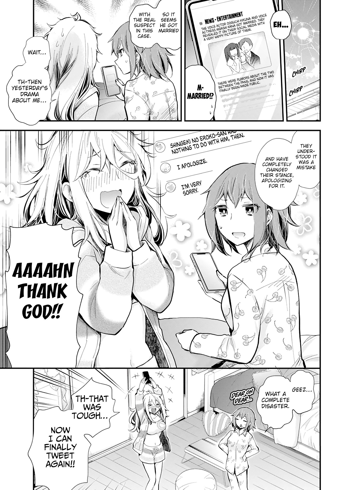 Shingeki no Eroko-san Chapter 39 page 20 - Chapter 39: I stirred up social media drama?! I'm in a tough spot so please tie me down! (Physically!)