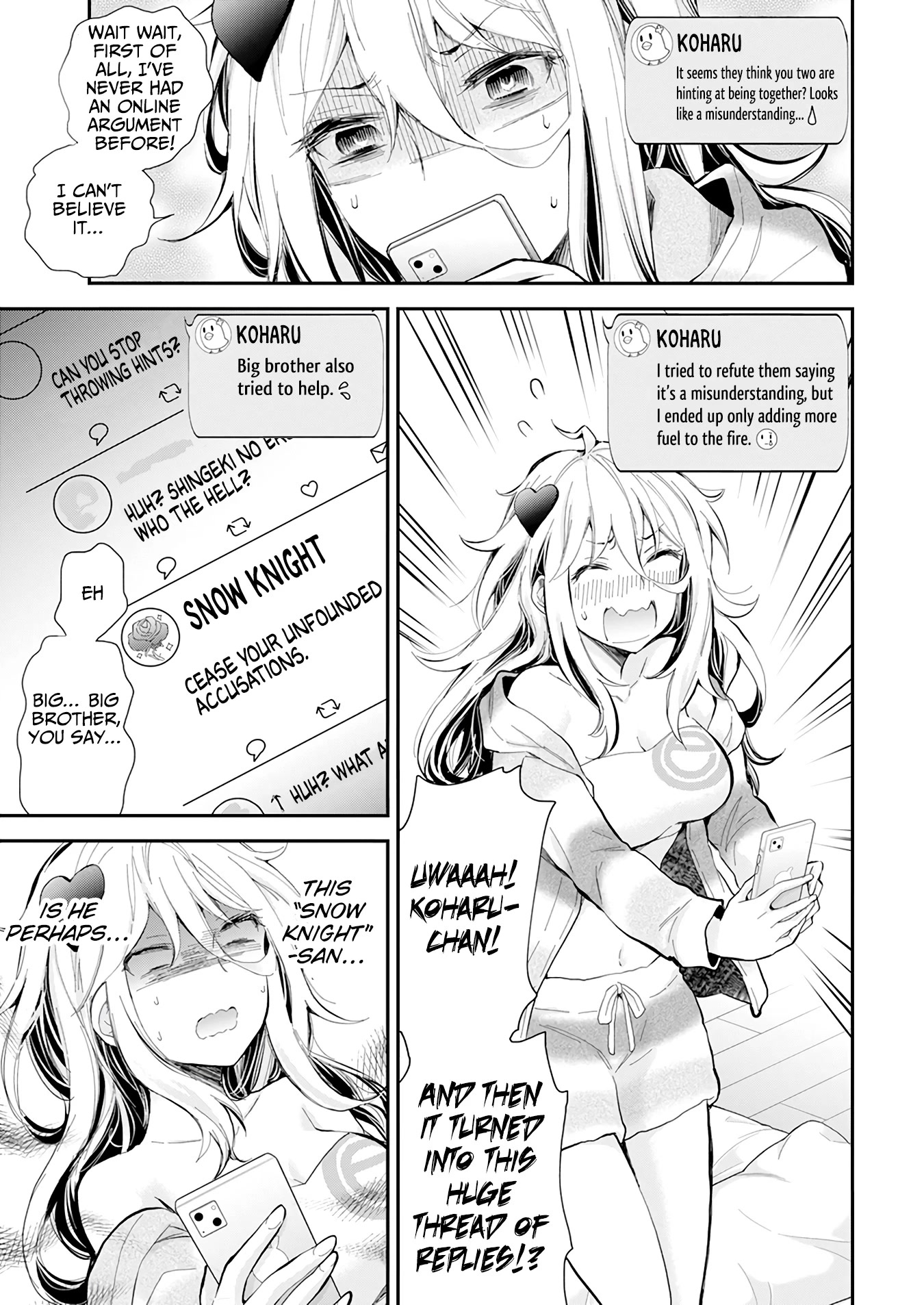 Shingeki no Eroko-san Chapter 39 page 6 - Chapter 39: I stirred up social media drama?! I'm in a tough spot so please tie me down! (Physically!)