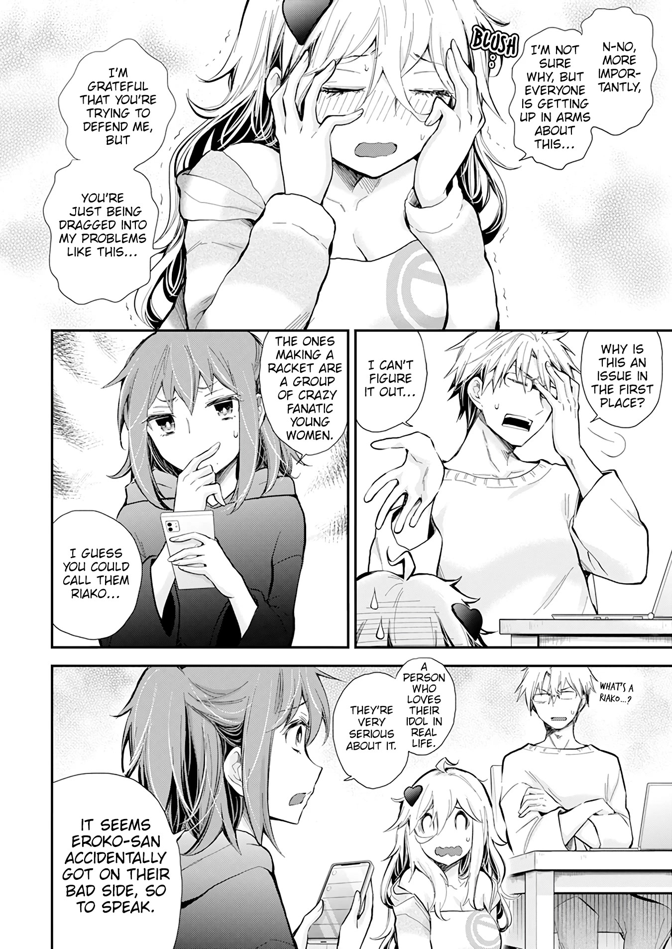 Shingeki no Eroko-san Chapter 39 page 9 - Chapter 39: I stirred up social media drama?! I'm in a tough spot so please tie me down! (Physically!)