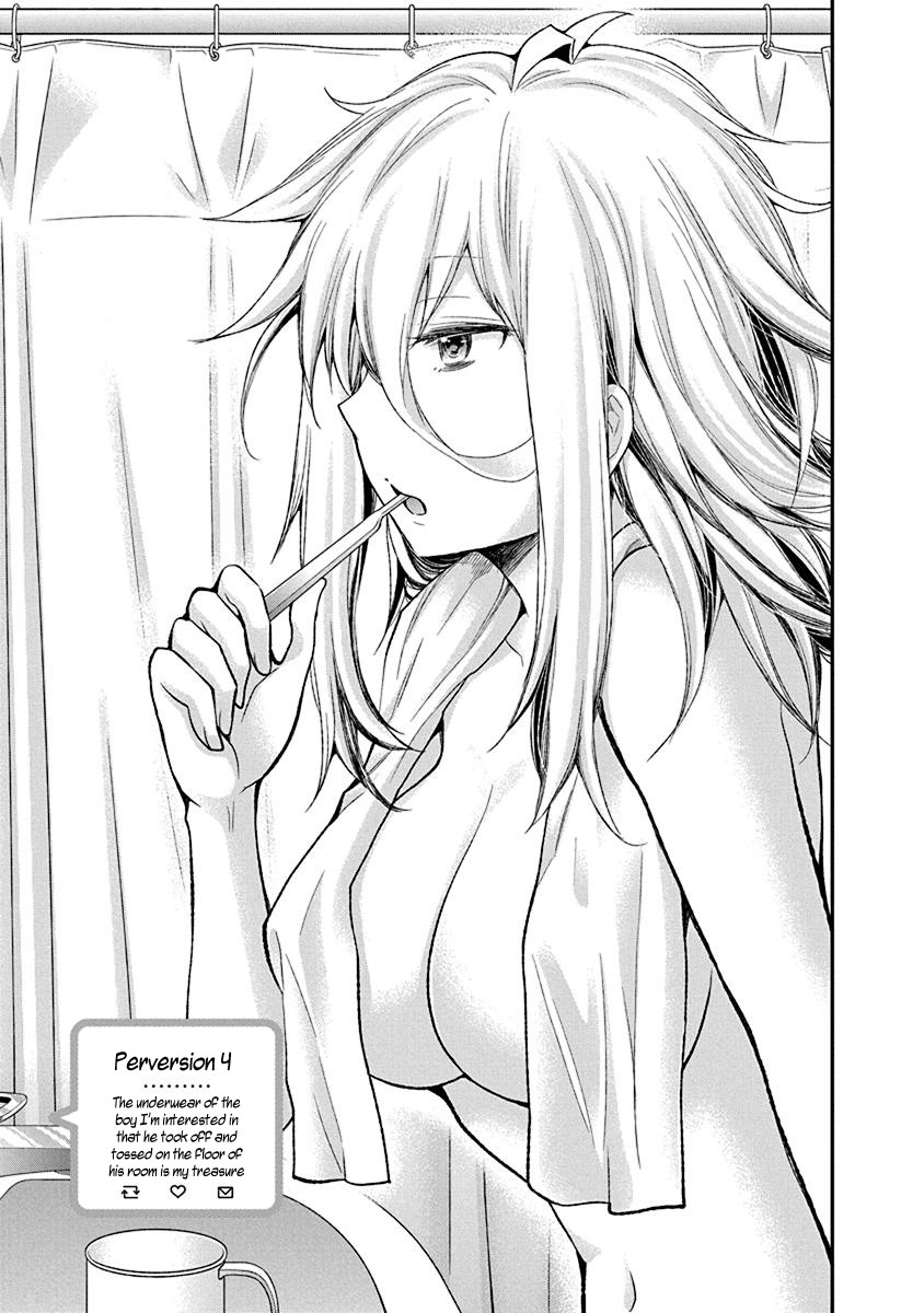 Shingeki no Eroko-san Chapter 4 page 1 - Chapter 4: Perversion 4 – The underwear of the boy I’m interested in that he took off and tossed on the floor of his room is my treasure