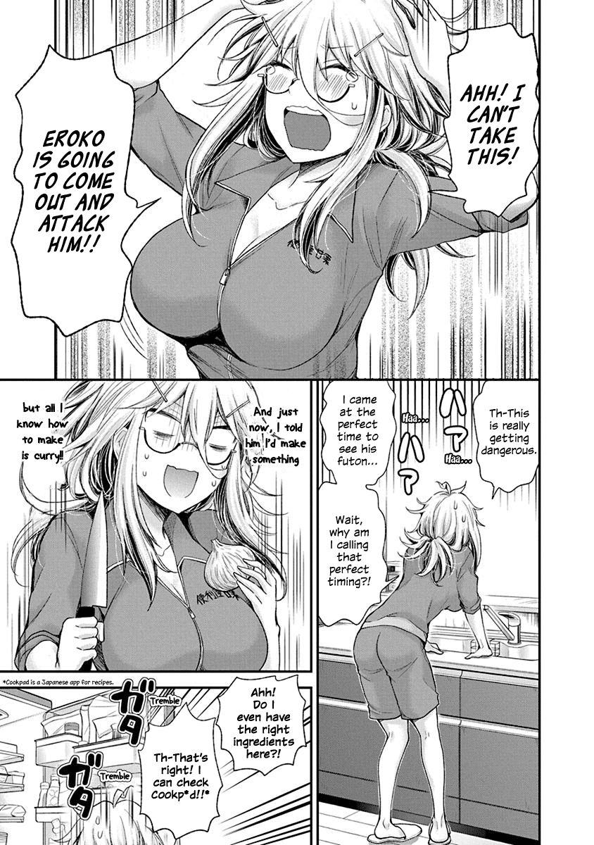 Shingeki no Eroko-san Chapter 4 page 13 - Chapter 4: Perversion 4 – The underwear of the boy I’m interested in that he took off and tossed on the floor of his room is my treasure