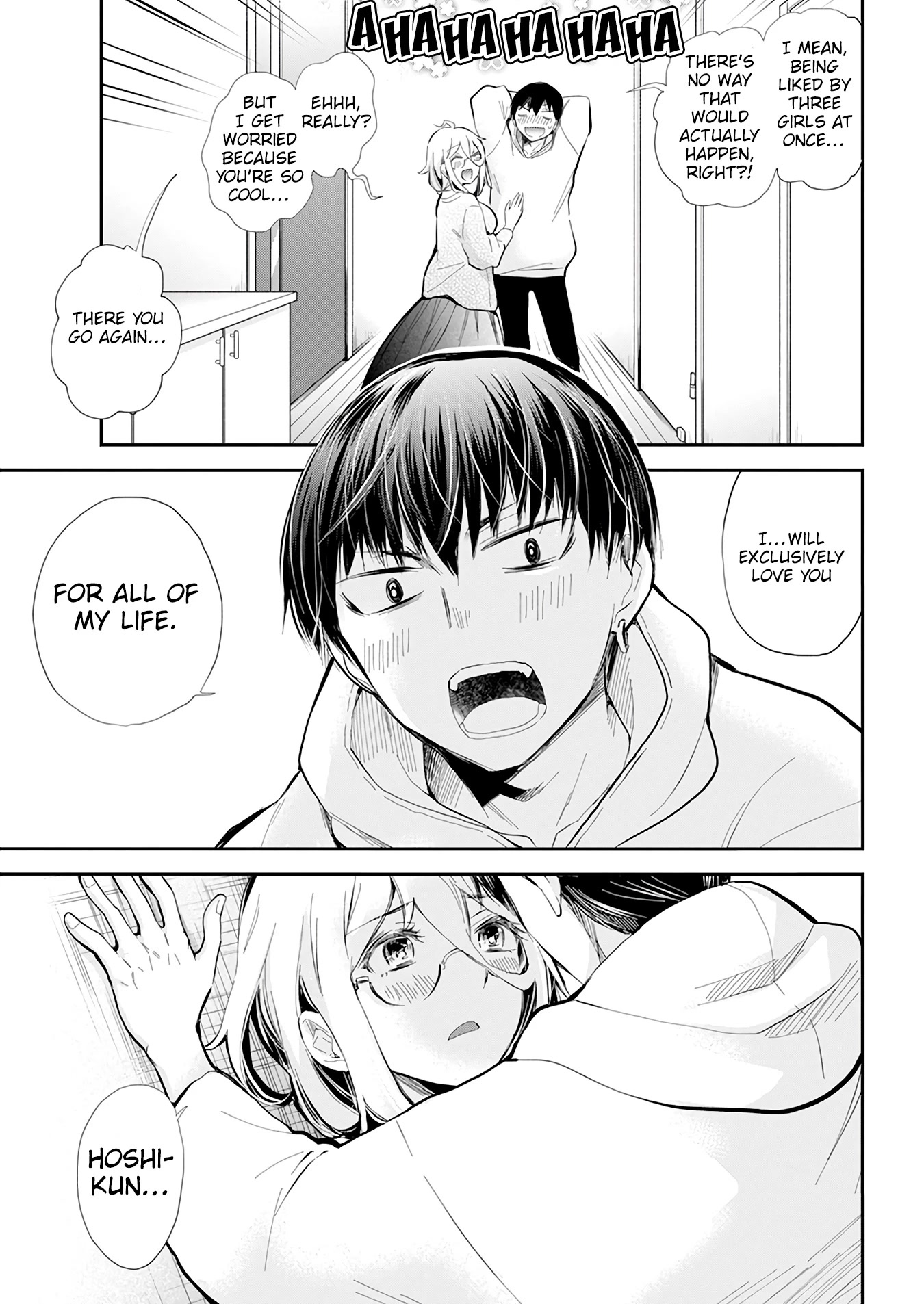 Shingeki no Eroko-san Chapter 40 page 10 - Chapter 40: (Amazing twist) High school boys excited about harem love comedy shows are like a blessing sent down from heaven! (I’m just a background character)