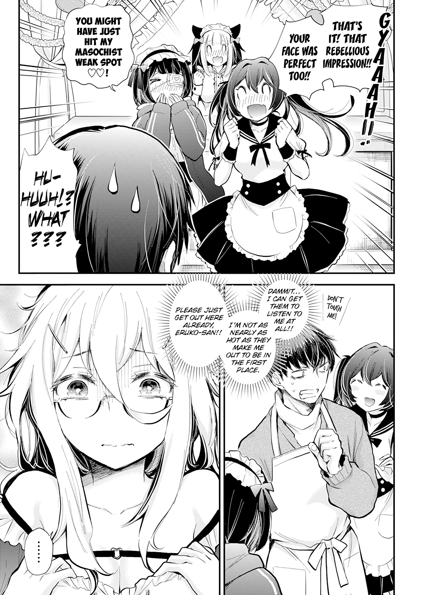 Shingeki no Eroko-san Chapter 41 page 10 - Chapter 41: I’m in a slump because my boyfriend got a harem… I’ll devote myself to the backstage duties