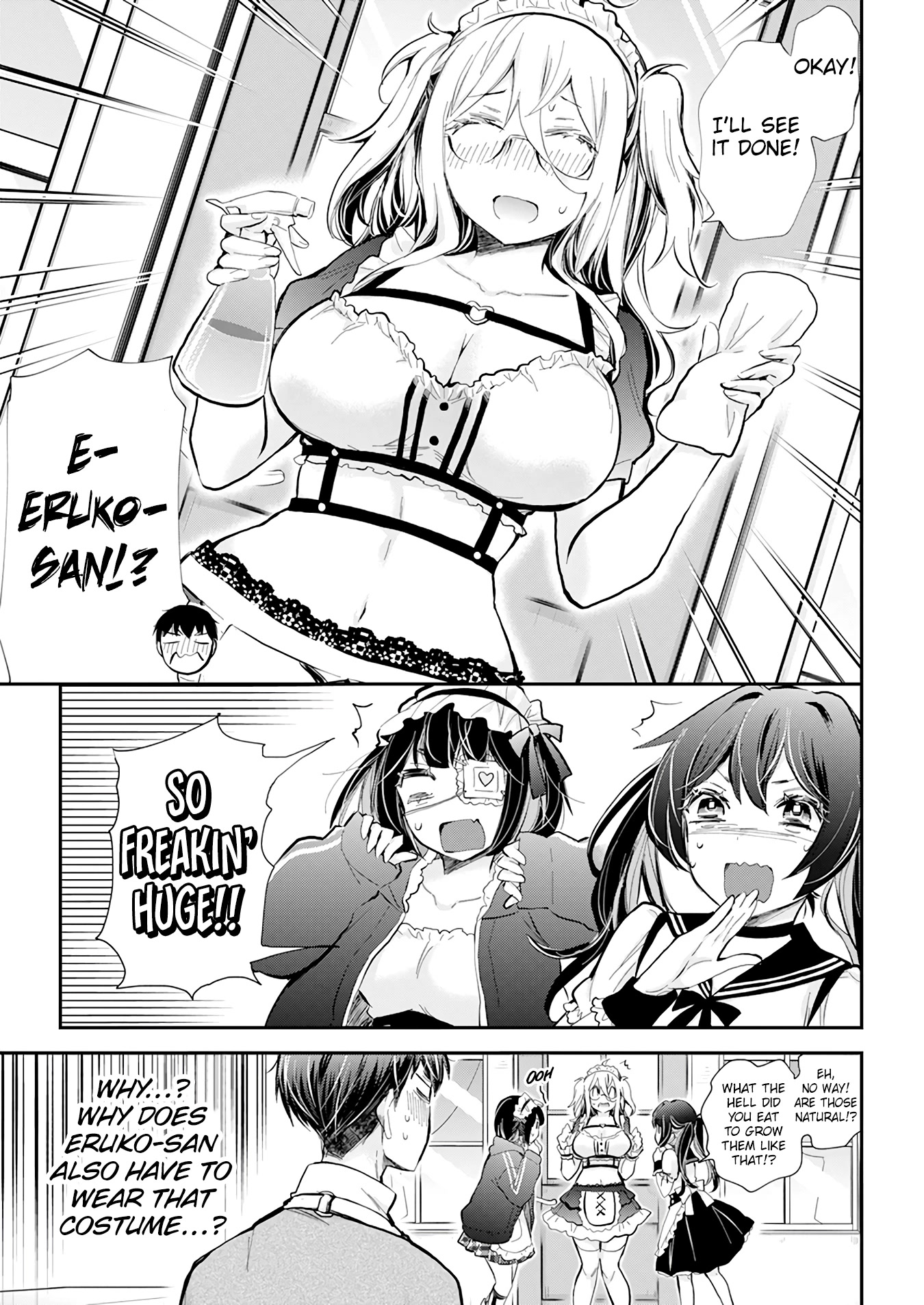 Shingeki no Eroko-san Chapter 41 page 12 - Chapter 41: I’m in a slump because my boyfriend got a harem… I’ll devote myself to the backstage duties