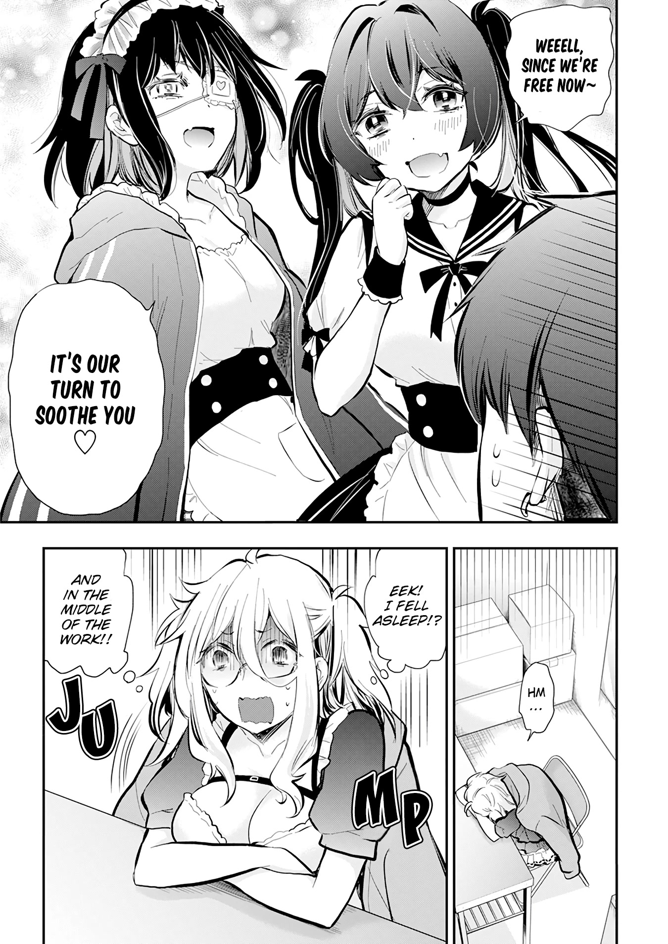 Shingeki no Eroko-san Chapter 42 page 8 - Chapter 42: A Christmas cake at a loss due to everyone being obsessed with her handsome boyfriend