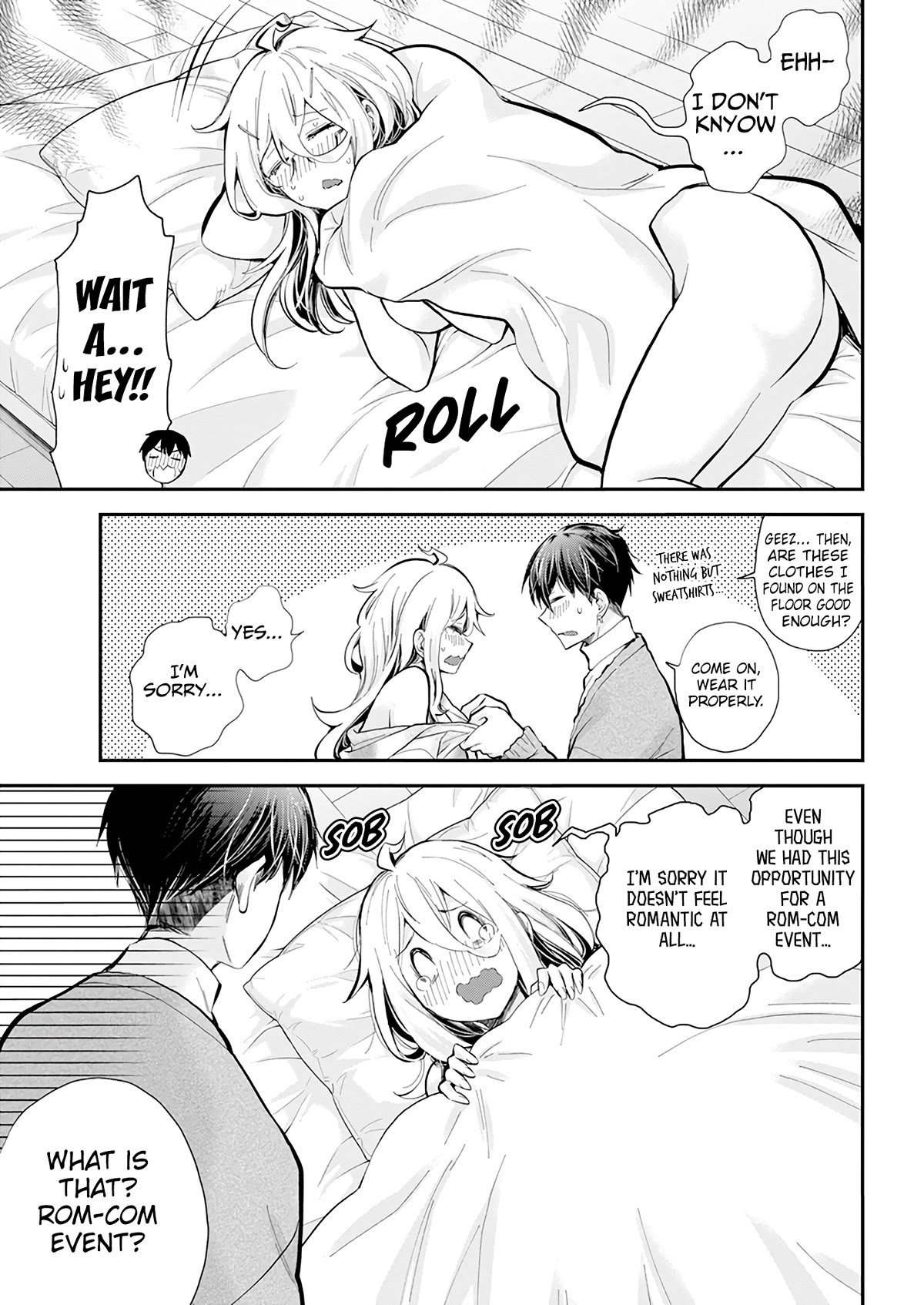 Shingeki no Eroko-san Chapter 43 page 11 - Chapter 43: The cliché love comedy event about nursing me back to health became utterly obscene, so I’ll prostrate myself in apology