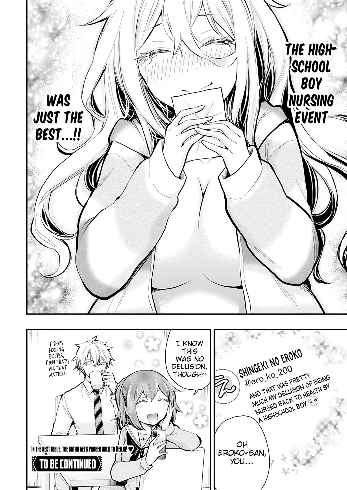 Shingeki no Eroko-san Chapter 43 page 22 - Chapter 43: The cliché love comedy event about nursing me back to health became utterly obscene, so I’ll prostrate myself in apology