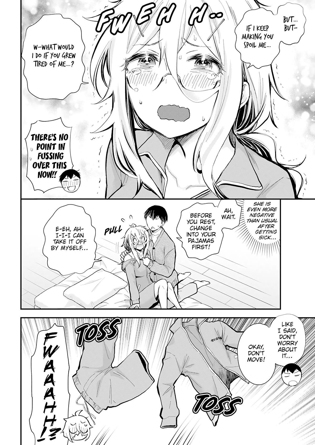 Shingeki no Eroko-san Chapter 43 page 6 - Chapter 43: The cliché love comedy event about nursing me back to health became utterly obscene, so I’ll prostrate myself in apology