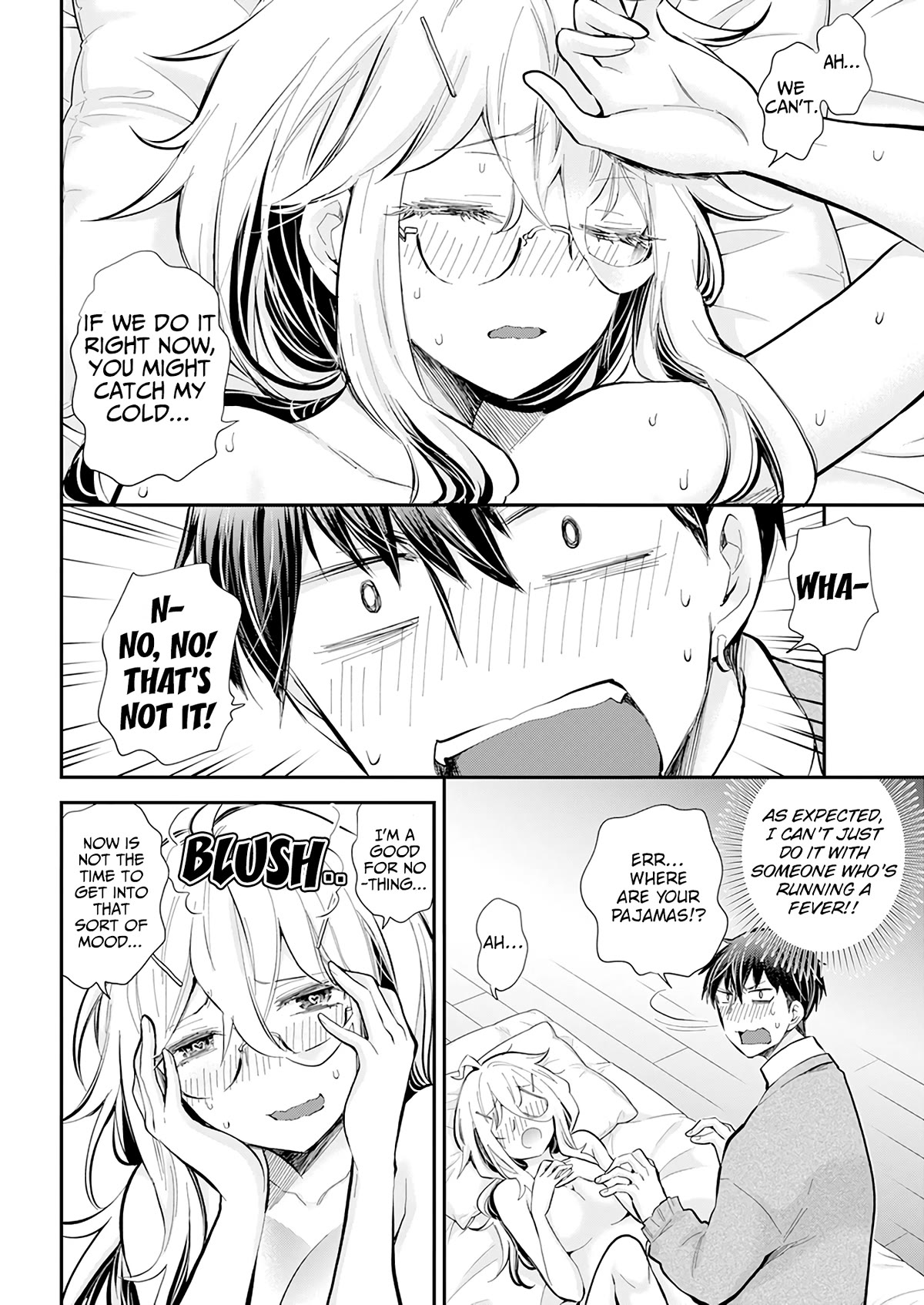 Shingeki no Eroko-san Chapter 43 page 8 - Chapter 43: The cliché love comedy event about nursing me back to health became utterly obscene, so I’ll prostrate myself in apology
