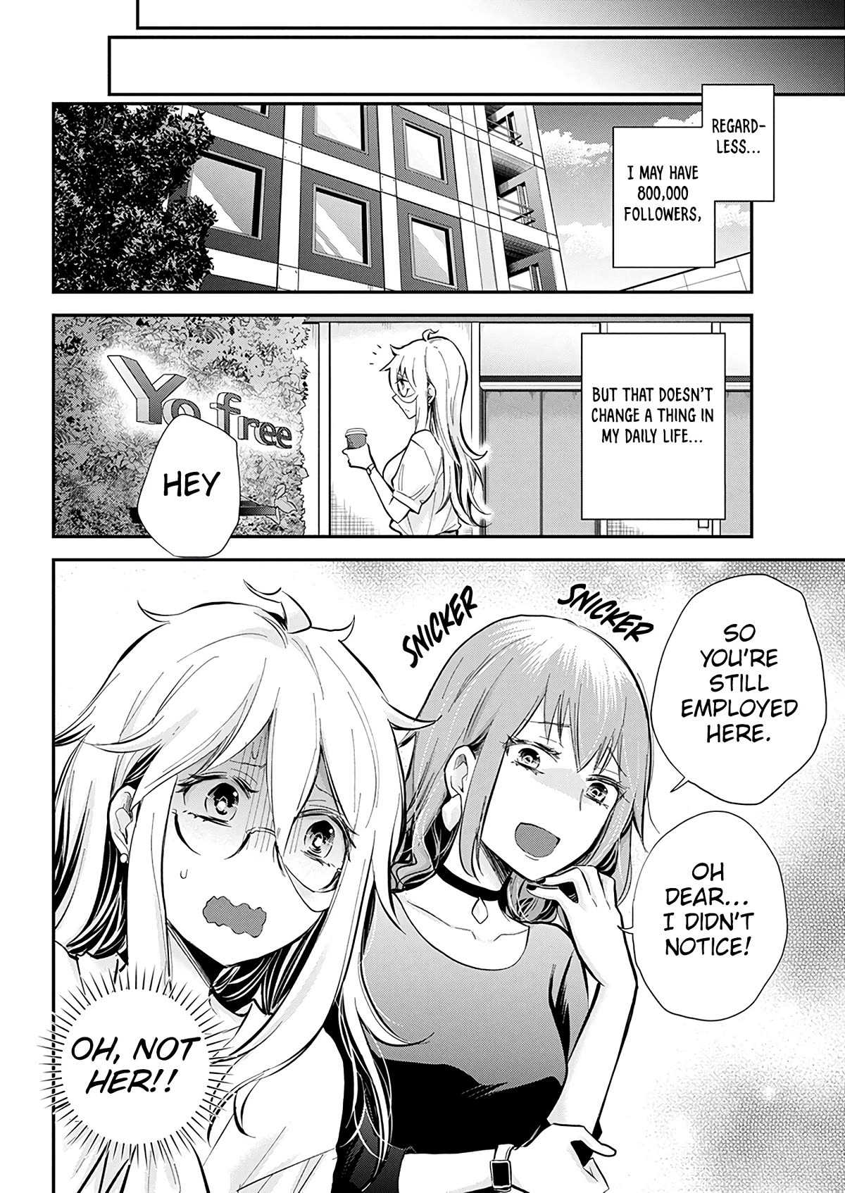 Shingeki no Eroko-san Chapter 46 page 8 - Chapter 46: Someone please teach me how to beat a timeline where I’m asked to advertise for a coworker who’s a huge fan of mine