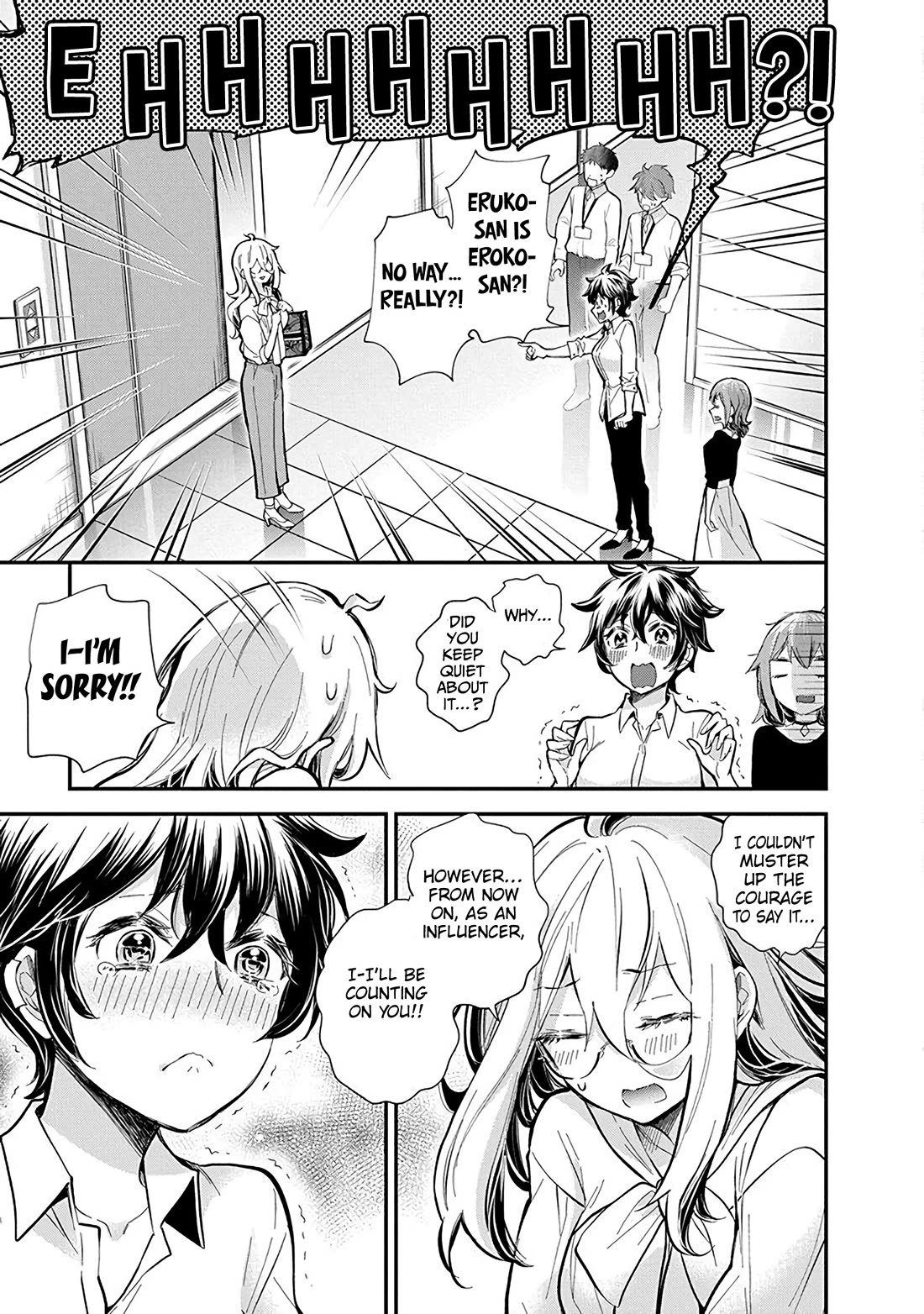 Shingeki no Eroko-san Chapter 47 page 12 - Chapter 47: Ah, pleased to meet you. I'm Shingeki no Eroko. Tee-hee :P