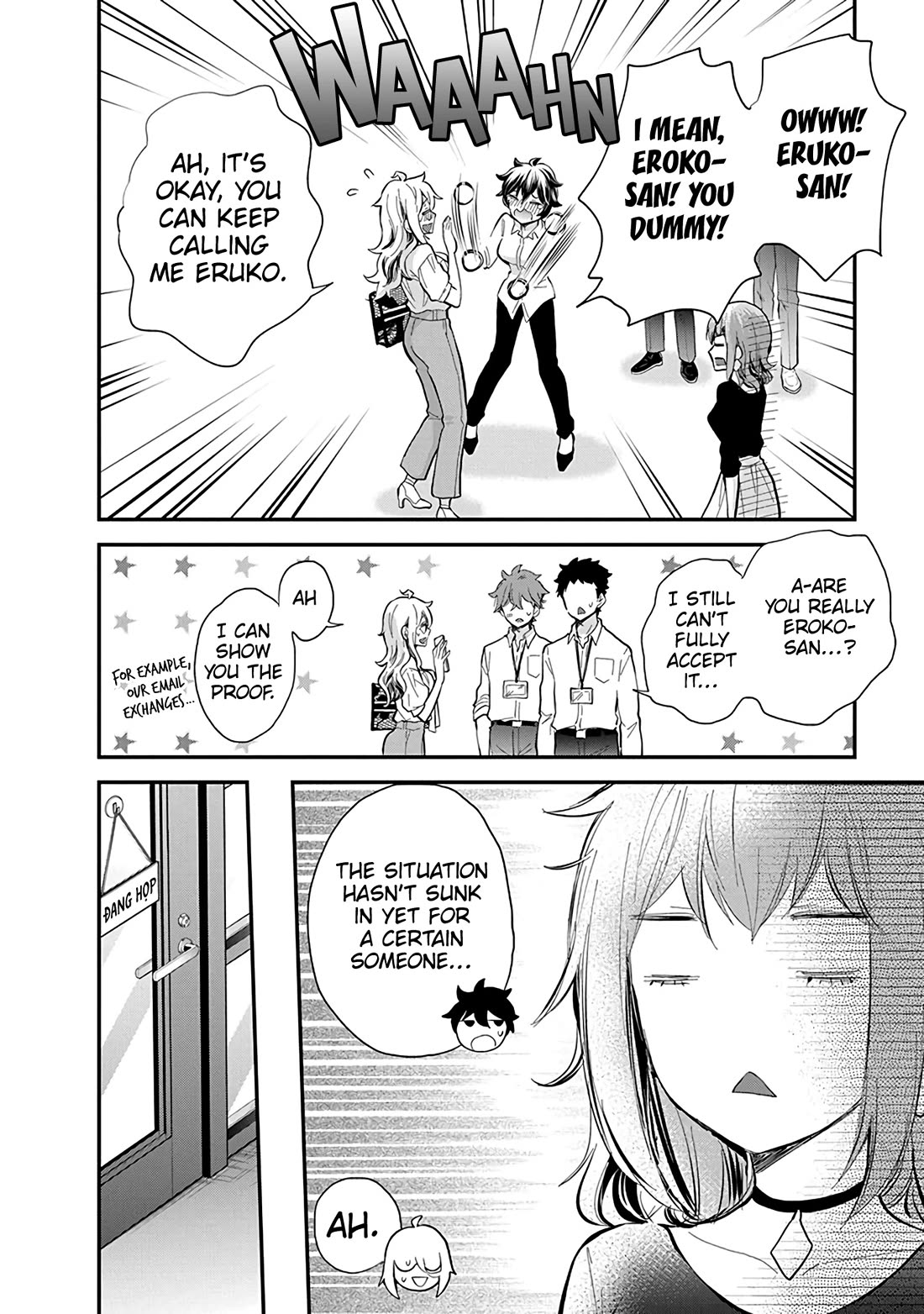 Shingeki no Eroko-san Chapter 47 page 13 - Chapter 47: Ah, pleased to meet you. I'm Shingeki no Eroko. Tee-hee :P
