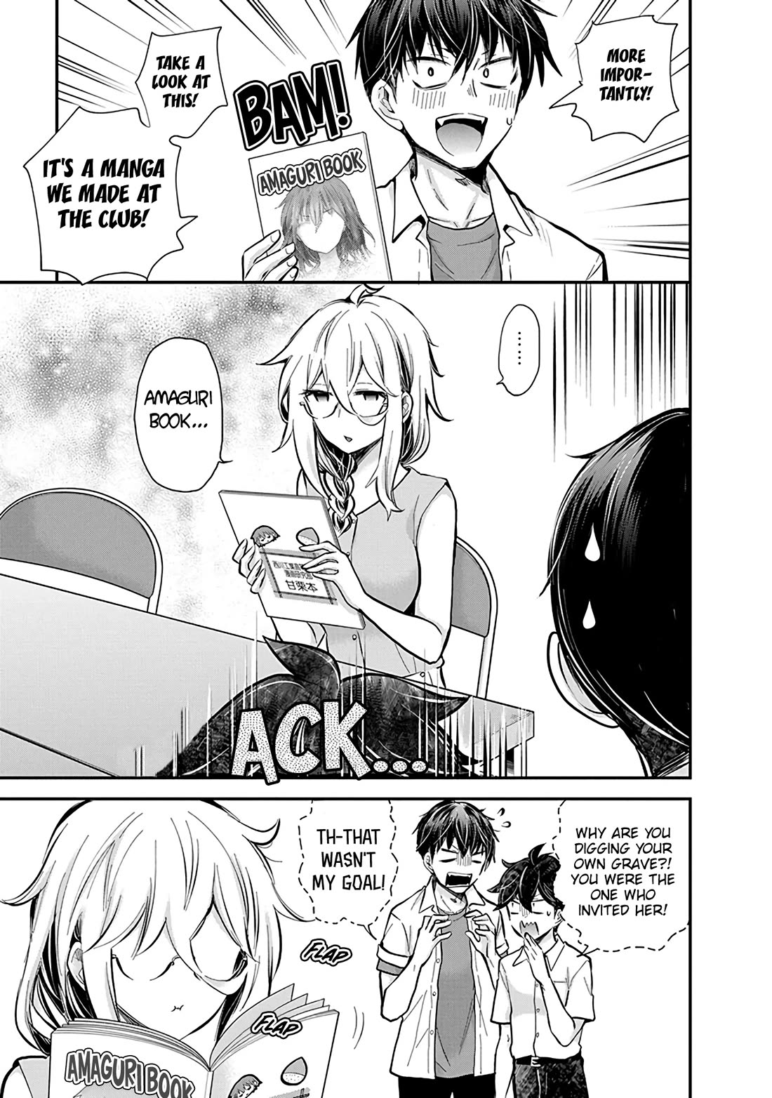 Shingeki no Eroko-san Chapter 48 page 10 - Chapter 48: What?! I'm invited to a manga club full of high school boys?! That's an instant yes