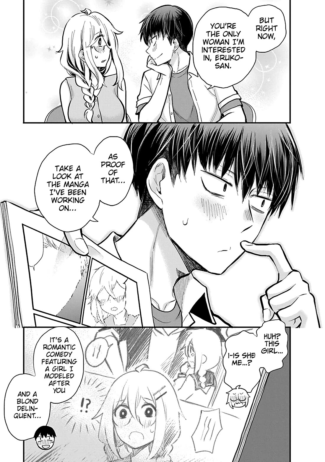 Shingeki no Eroko-san Chapter 48 page 12 - Chapter 48: What?! I'm invited to a manga club full of high school boys?! That's an instant yes