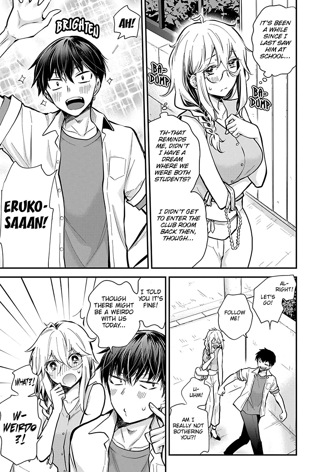 Shingeki no Eroko-san Chapter 48 page 6 - Chapter 48: What?! I'm invited to a manga club full of high school boys?! That's an instant yes