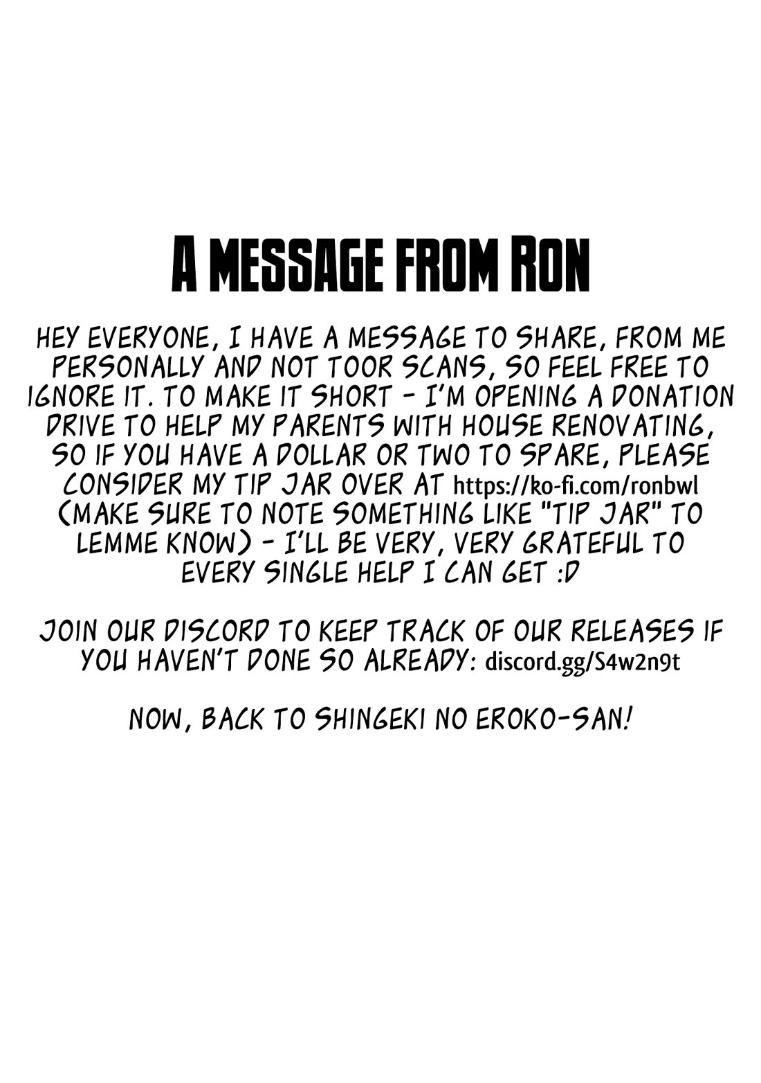 Shingeki no Eroko-san Chapter 49 page 1 - Chapter 49: The Misunderstood Snow Knight Wants to be Kind to the Weird Lady