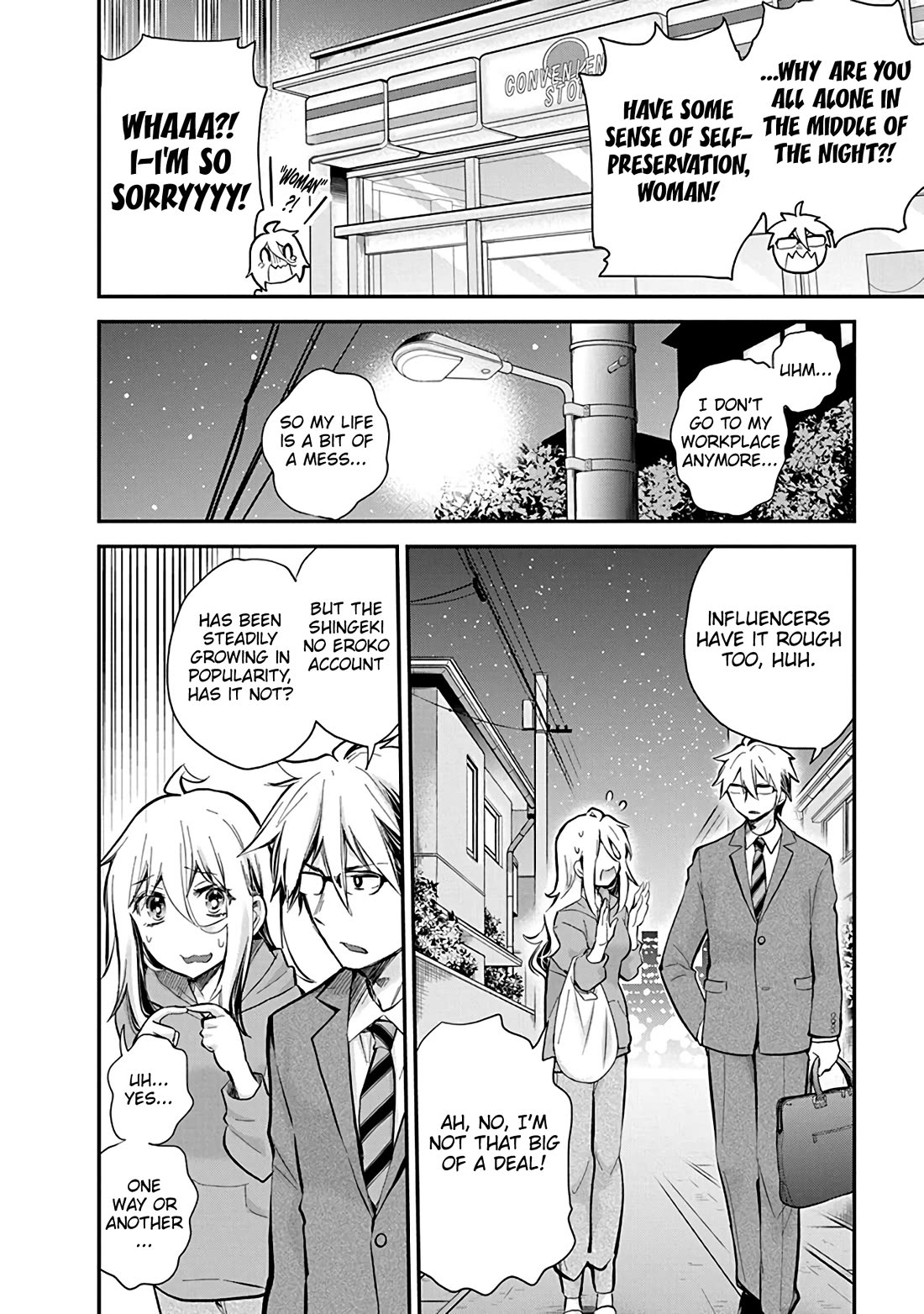 Shingeki no Eroko-san Chapter 49 page 6 - Chapter 49: The Misunderstood Snow Knight Wants to be Kind to the Weird Lady