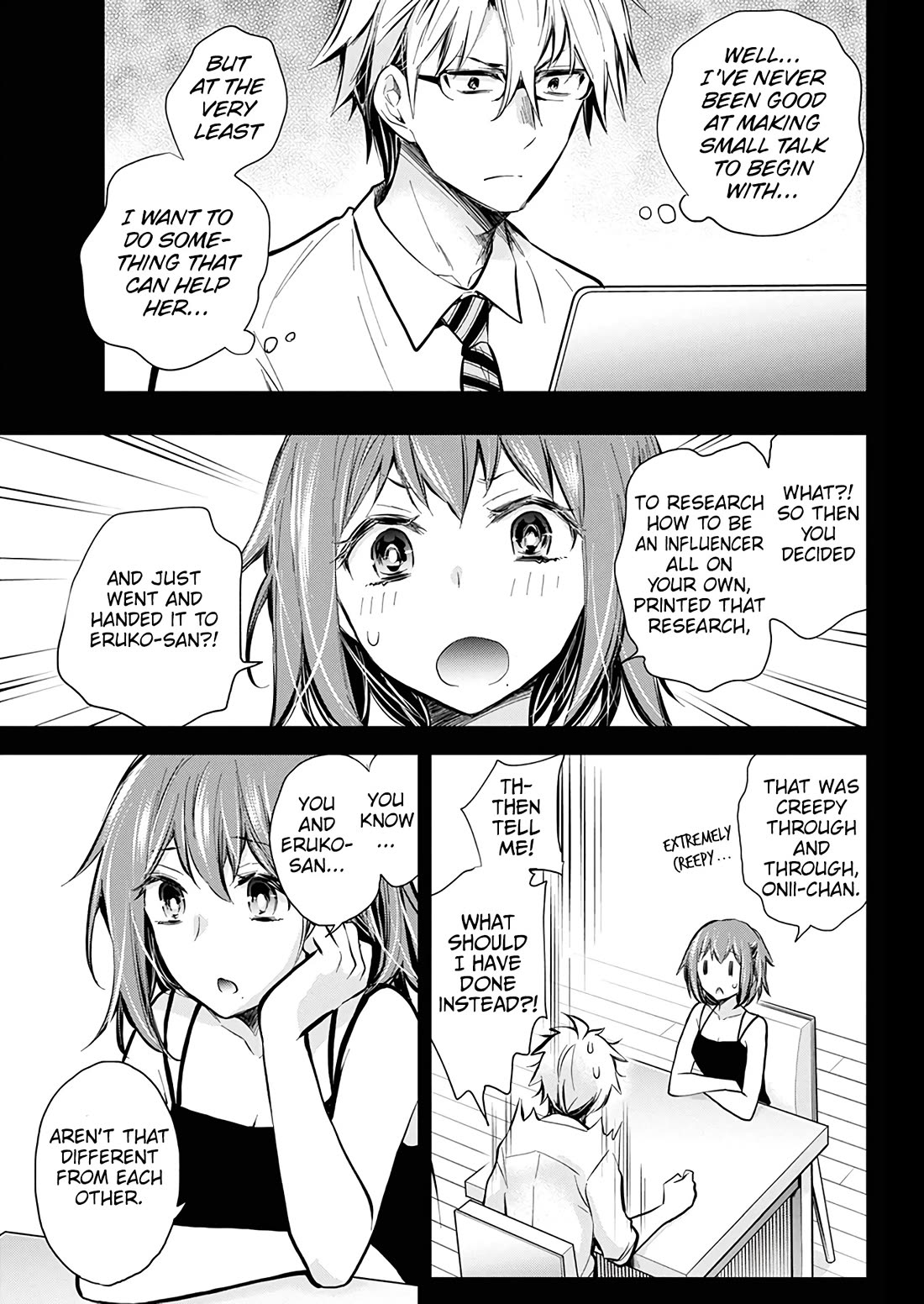 Shingeki no Eroko-san Chapter 50 page 4 - Chapter 50: The first step forward with the neighbor! Online activities proceed as usual
