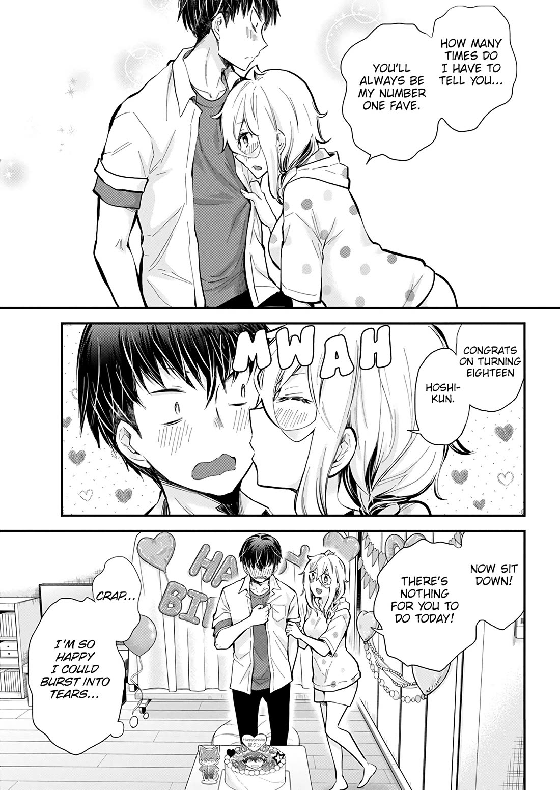 Shingeki no Eroko-san Chapter 51 page 9 - Chapter 51: Boyfriend's birthday!! (yippee♥) His present is... me?! (JK♥)