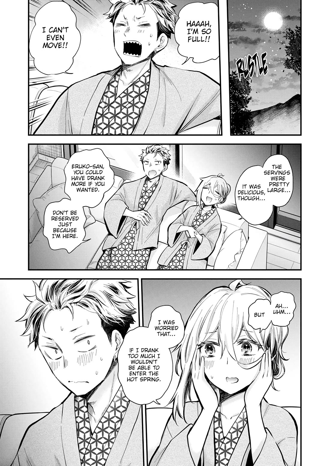 Shingeki no Eroko-san Chapter 52 page 15 - Chapter 52: I mean, how do you want me to not assault him when he’s such a natural hot spring blond yankee?