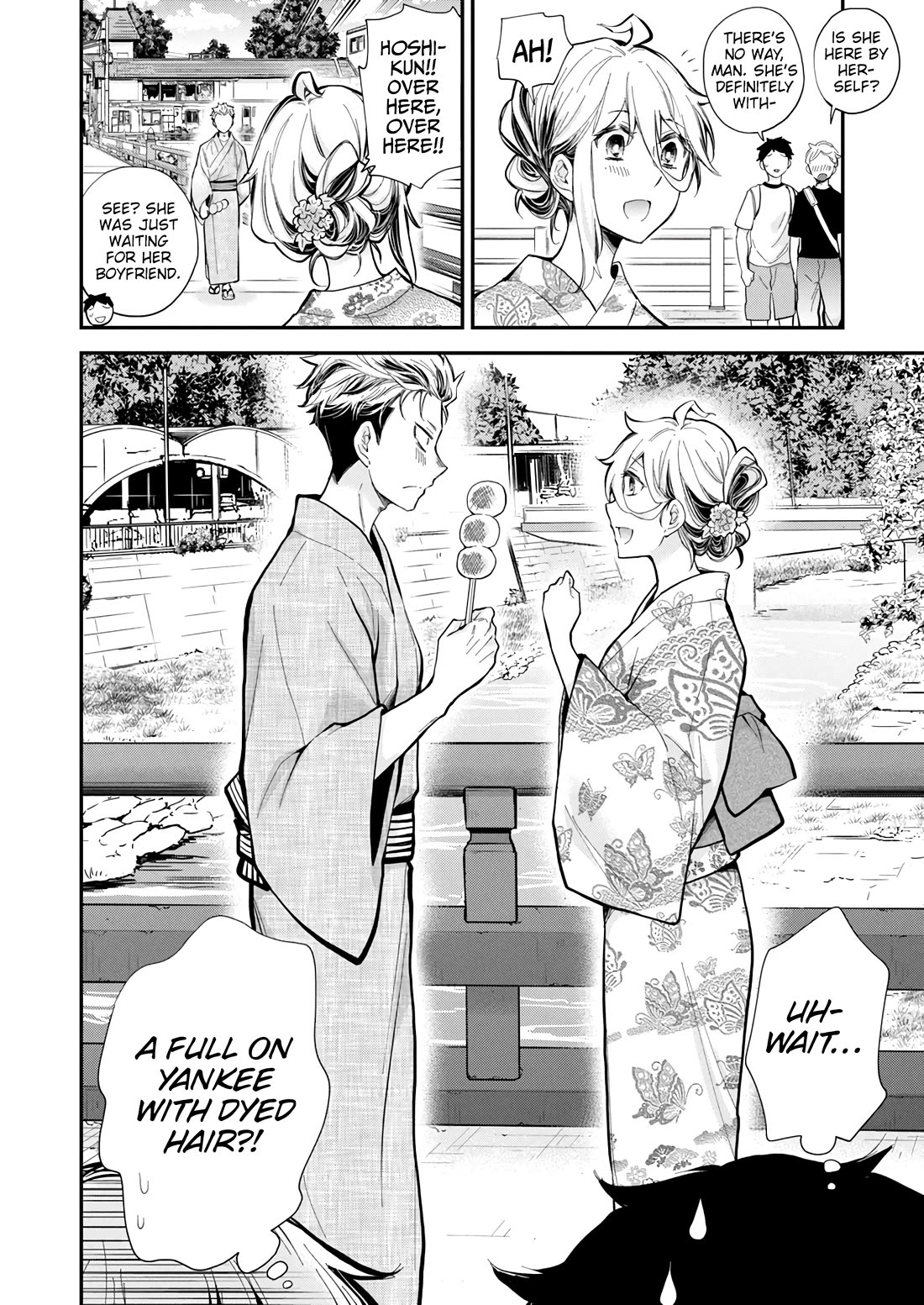Shingeki no Eroko-san Chapter 52 page 4 - Chapter 52: I mean, how do you want me to not assault him when he’s such a natural hot spring blond yankee?