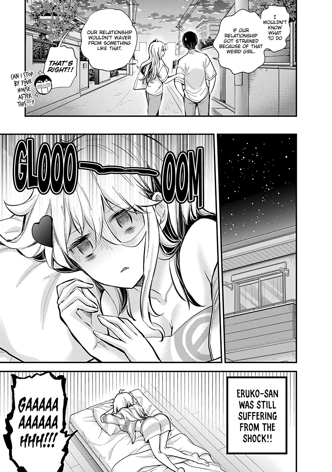 Shingeki no Eroko-san Chapter 55 page 16 - Chapter 55: With no secrets to hide, minor issues won’t make our relationship waver! (Just don’t quote me on that later.)