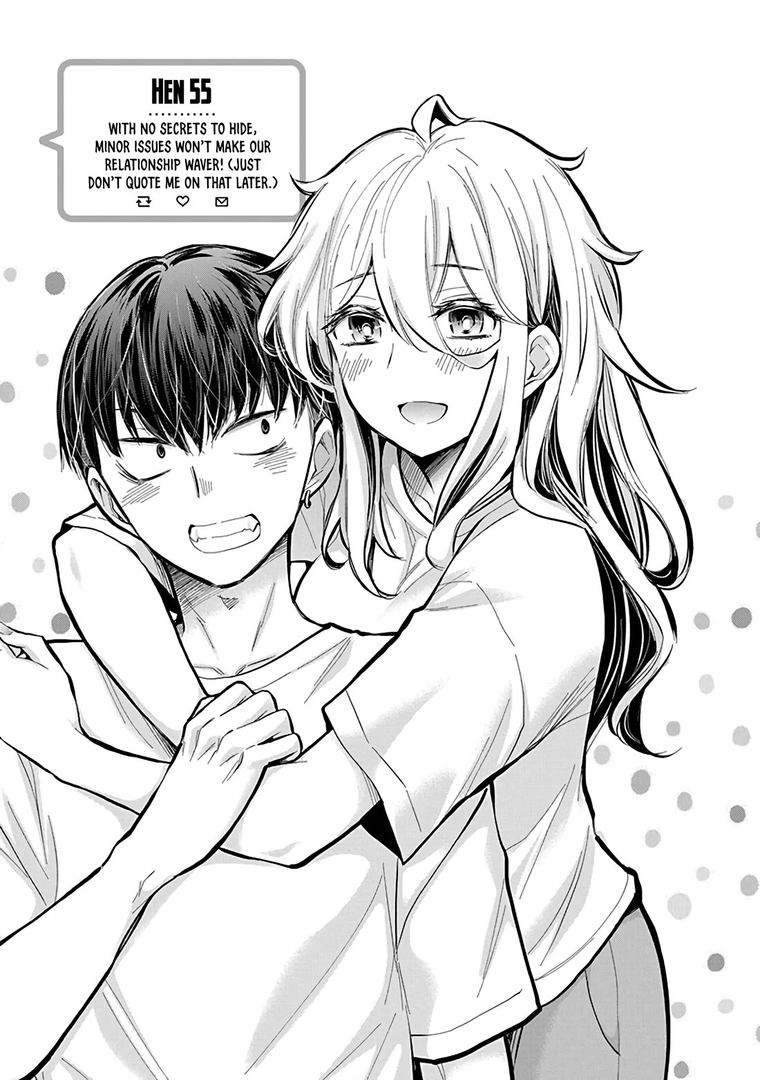 Shingeki no Eroko-san Chapter 55 page 2 - Chapter 55: With no secrets to hide, minor issues won’t make our relationship waver! (Just don’t quote me on that later.)