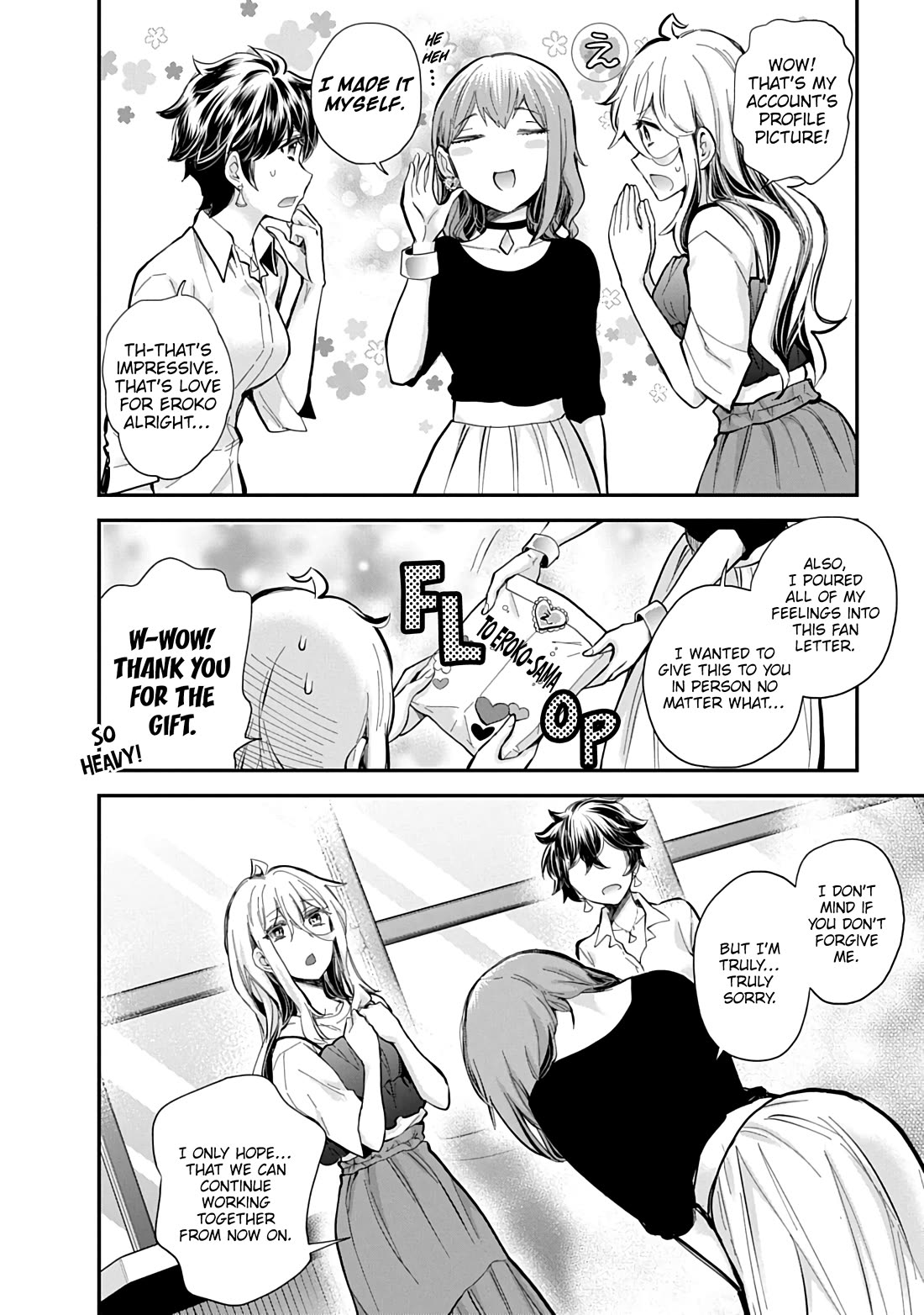 Shingeki no Eroko-san Chapter 57 page 13 - Chapter 57: For me, everything my boyfriend does is a viral sensation, and I’m winning at life because of it ☆