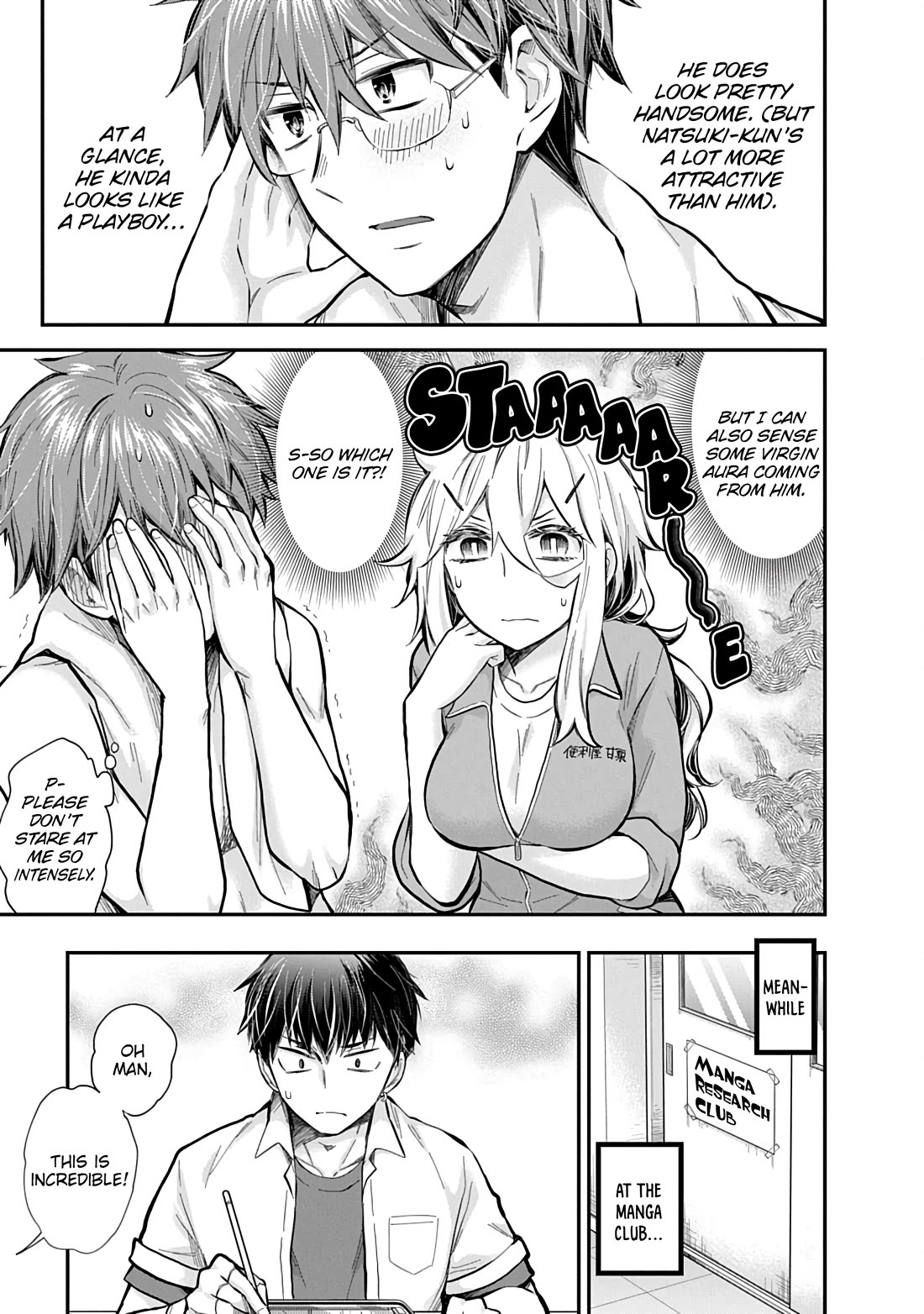 Shingeki no Eroko-san Chapter 58 page 16 - Chapter 58: My boyfriend is an omega trending god-tier artist?! Not to mention the character is designed after me, and the crazy amount of new followers knocked my socks off.