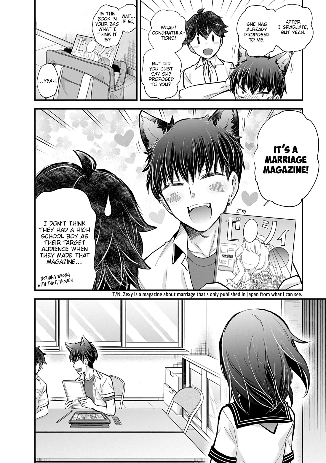 Shingeki no Eroko-san Chapter 58 page 19 - Chapter 58: My boyfriend is an omega trending god-tier artist?! Not to mention the character is designed after me, and the crazy amount of new followers knocked my socks off.