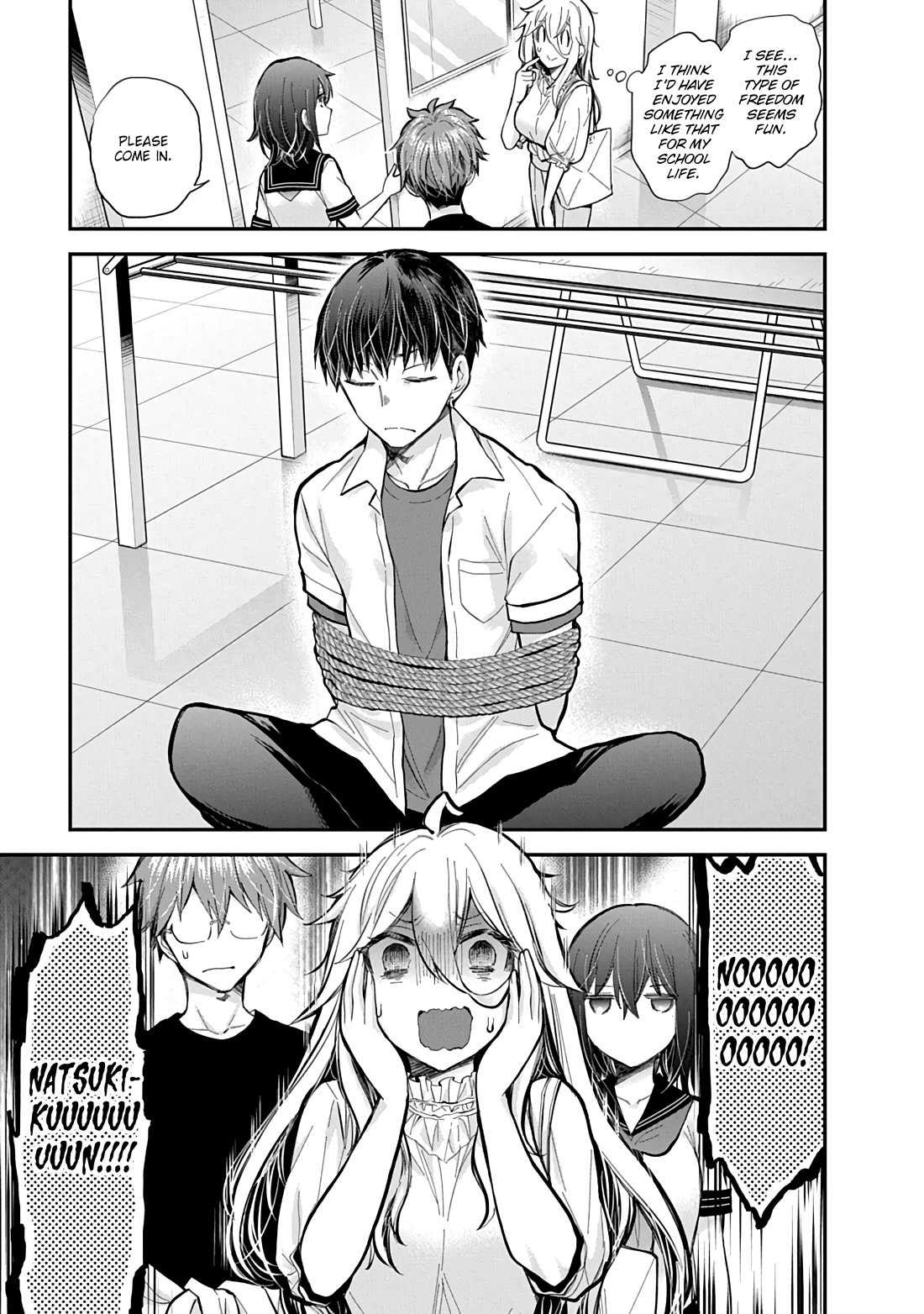 Shingeki no Eroko-san Chapter 60 page 6 - Chapter 60: This is my first encounter with her, and I already know this is a scripted loss with her final boss aura.