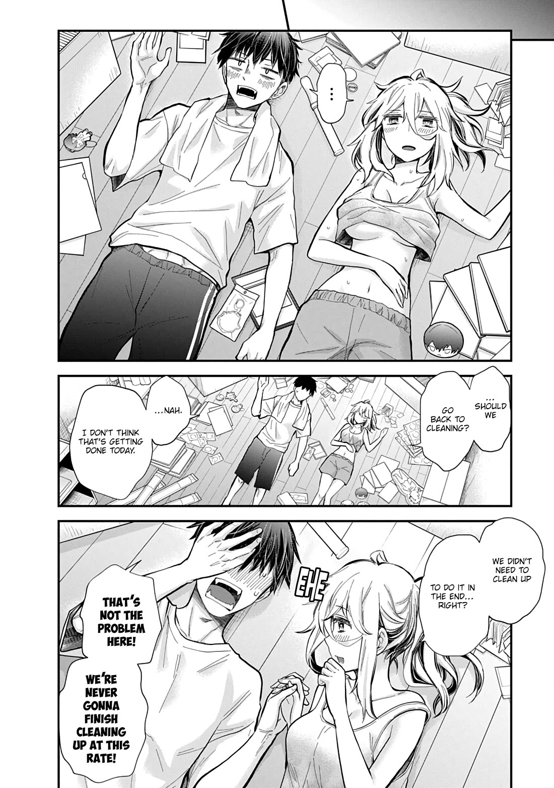 Shingeki no Eroko-san Chapter 61 page 19 - Chapter 61: Getting ready to live together with my younger boyfriend ♡ Or so I thought, but packing is hard when he’s packing heat!