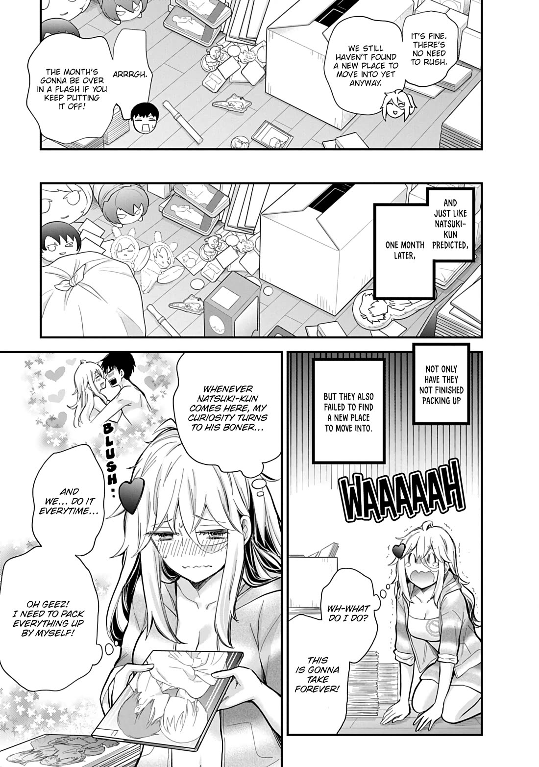 Shingeki no Eroko-san Chapter 61 page 20 - Chapter 61: Getting ready to live together with my younger boyfriend ♡ Or so I thought, but packing is hard when he’s packing heat!
