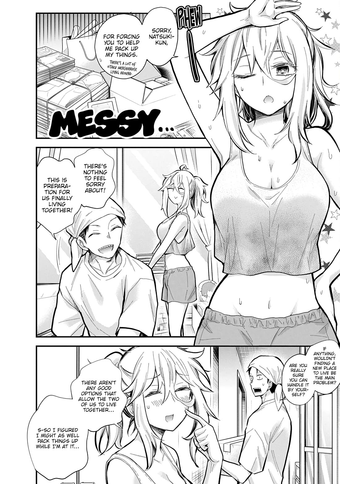 Shingeki no Eroko-san Chapter 61 page 3 - Chapter 61: Getting ready to live together with my younger boyfriend ♡ Or so I thought, but packing is hard when he’s packing heat!