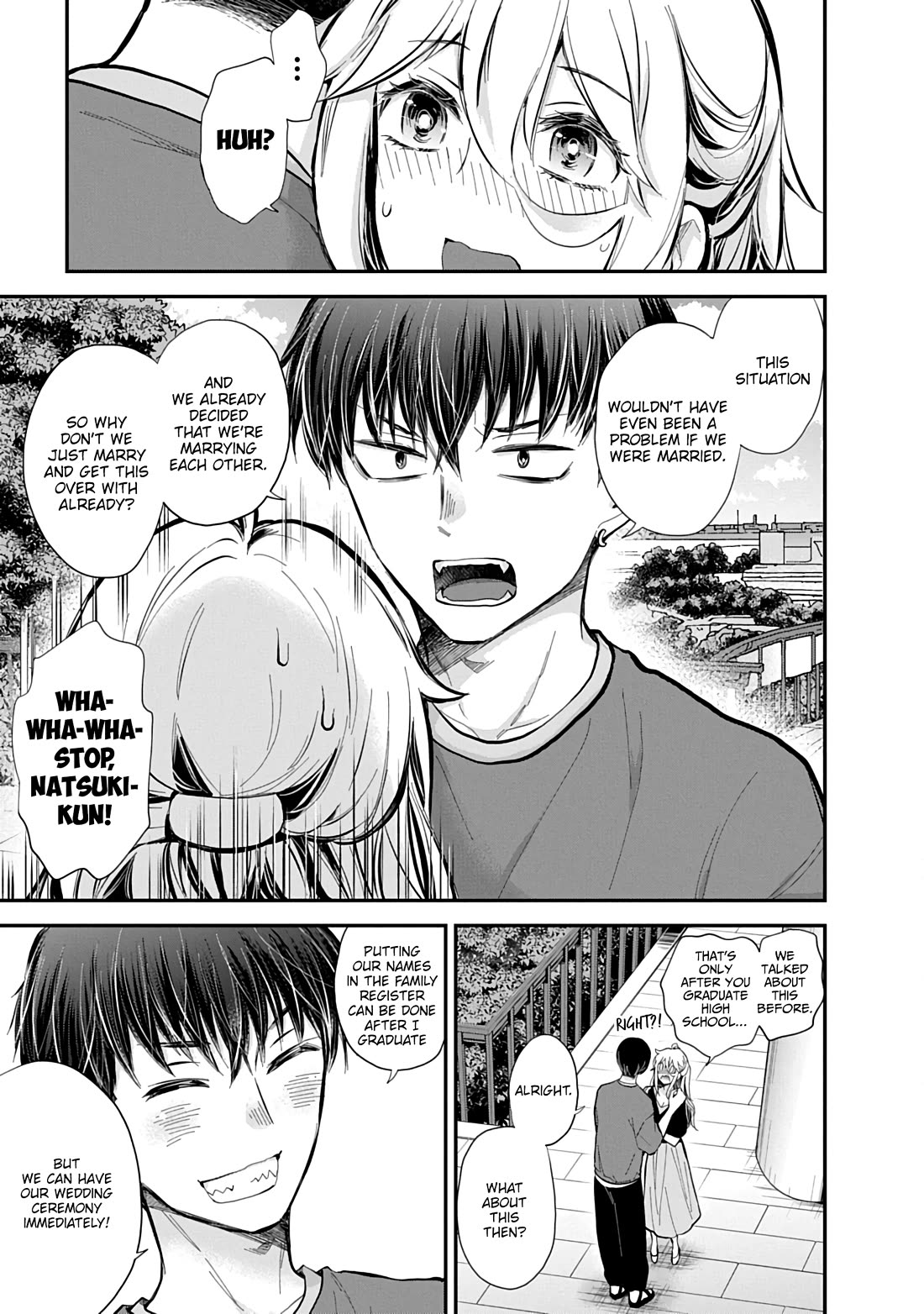 Shingeki no Eroko-san Chapter 62 page 14 - Chapter 62: No secrets between two lovers ♡ Or so I thought, but I might be carrying an extra-large one.