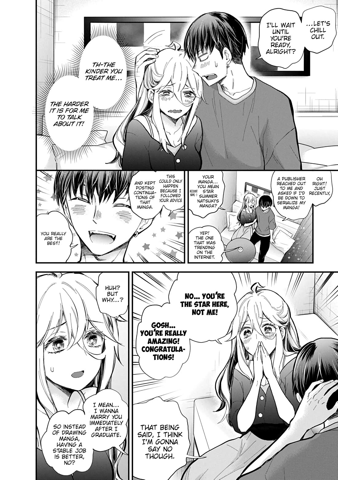 Shingeki no Eroko-san Chapter 62 page 5 - Chapter 62: No secrets between two lovers ♡ Or so I thought, but I might be carrying an extra-large one.