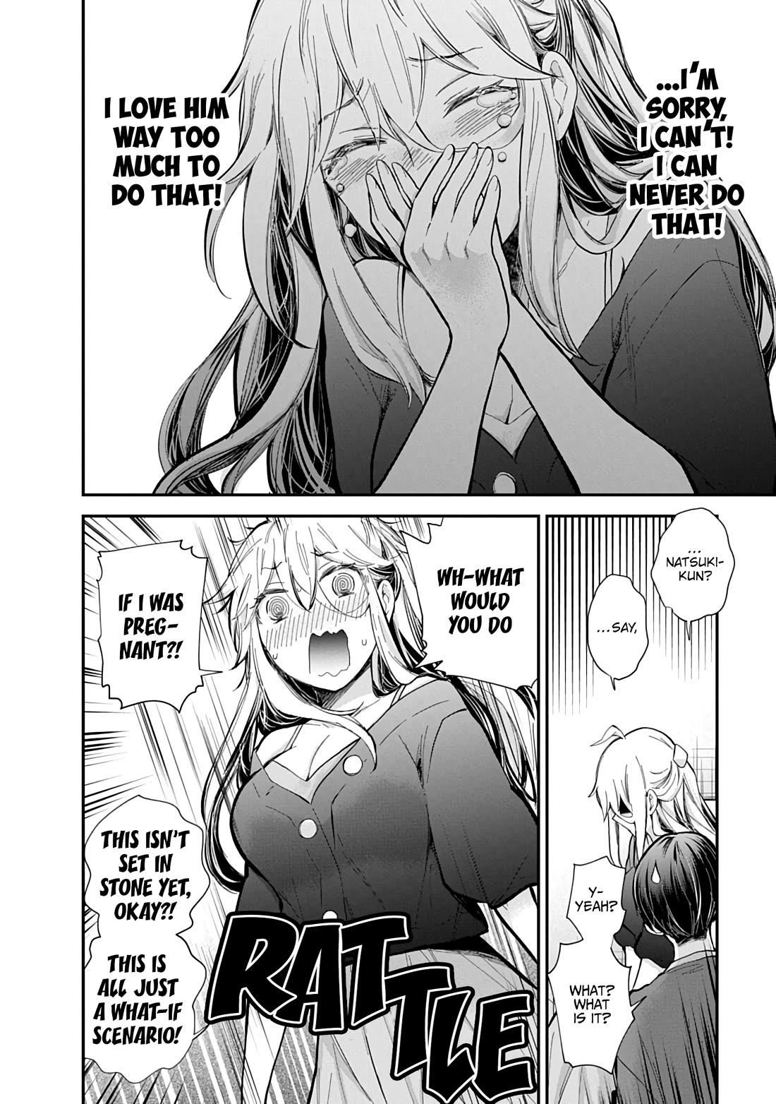 Shingeki no Eroko-san Chapter 62 page 7 - Chapter 62: No secrets between two lovers ♡ Or so I thought, but I might be carrying an extra-large one.