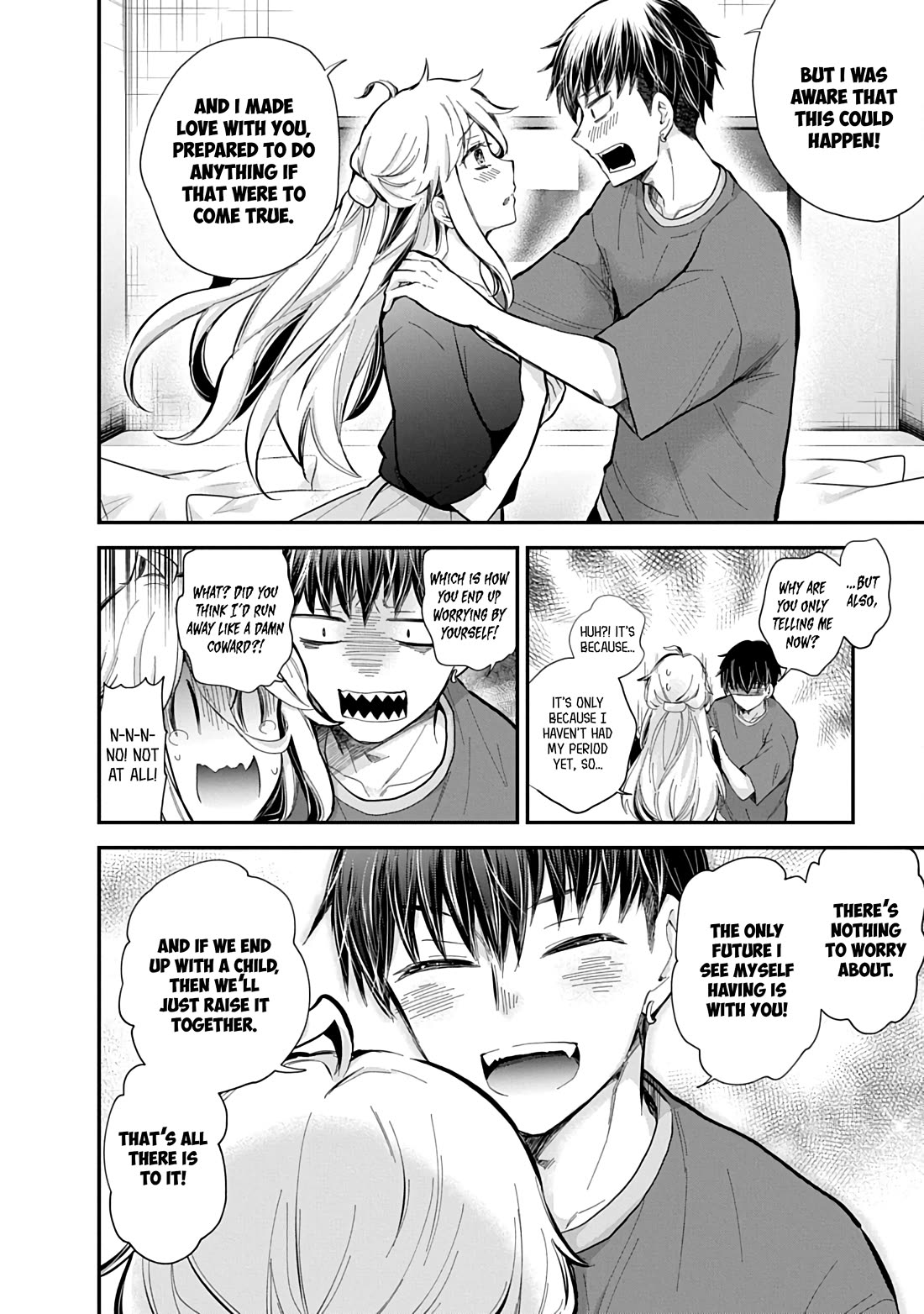 Shingeki no Eroko-san Chapter 62 page 9 - Chapter 62: No secrets between two lovers ♡ Or so I thought, but I might be carrying an extra-large one.