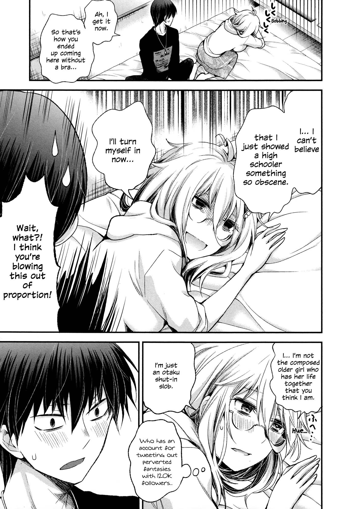 Shingeki no Eroko-san Chapter 7 page 17 - Chapter 7: Perversion 7 – I accidentally showed my angel something obscene, but he actually just told me he likes me so I died