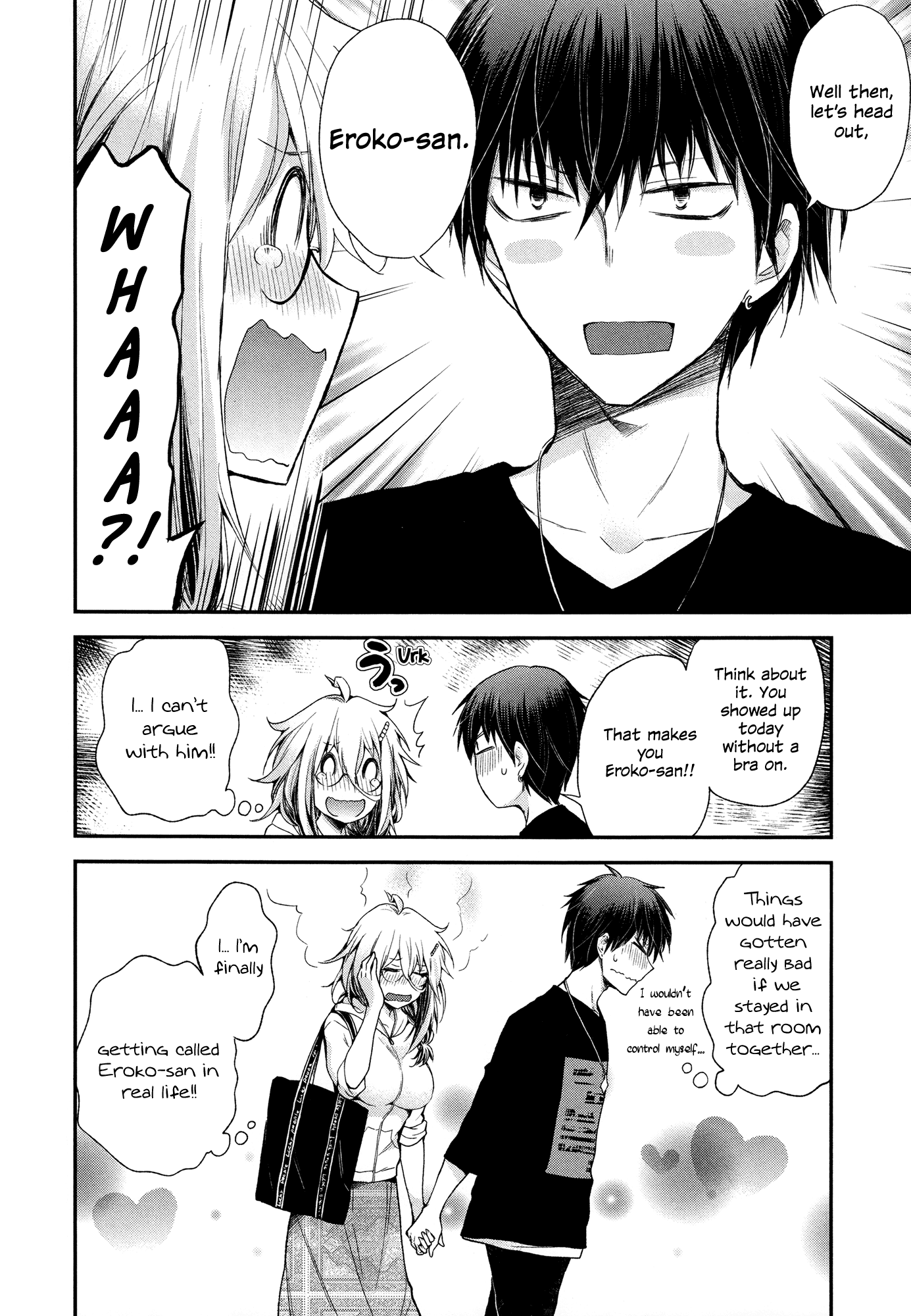 Shingeki no Eroko-san Chapter 7 page 20 - Chapter 7: Perversion 7 – I accidentally showed my angel something obscene, but he actually just told me he likes me so I died