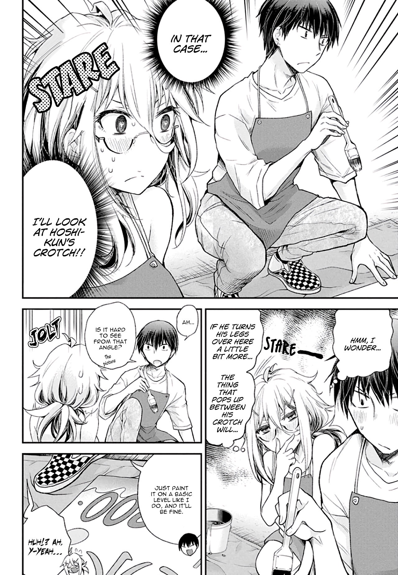 Shingeki no Eroko-san Chapter 8 page 11 - Chapter 8: Suddenly showing me his crotch... Is he gonna propose to me?