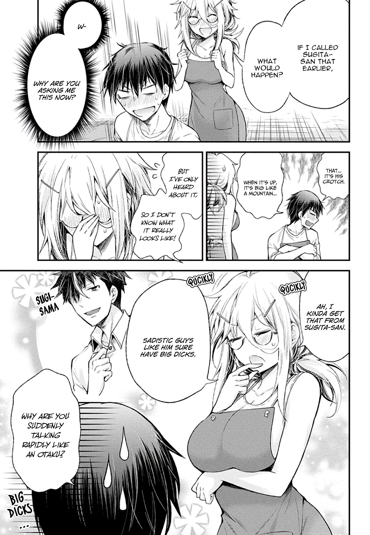 Shingeki no Eroko-san Chapter 8 page 16 - Chapter 8: Suddenly showing me his crotch... Is he gonna propose to me?