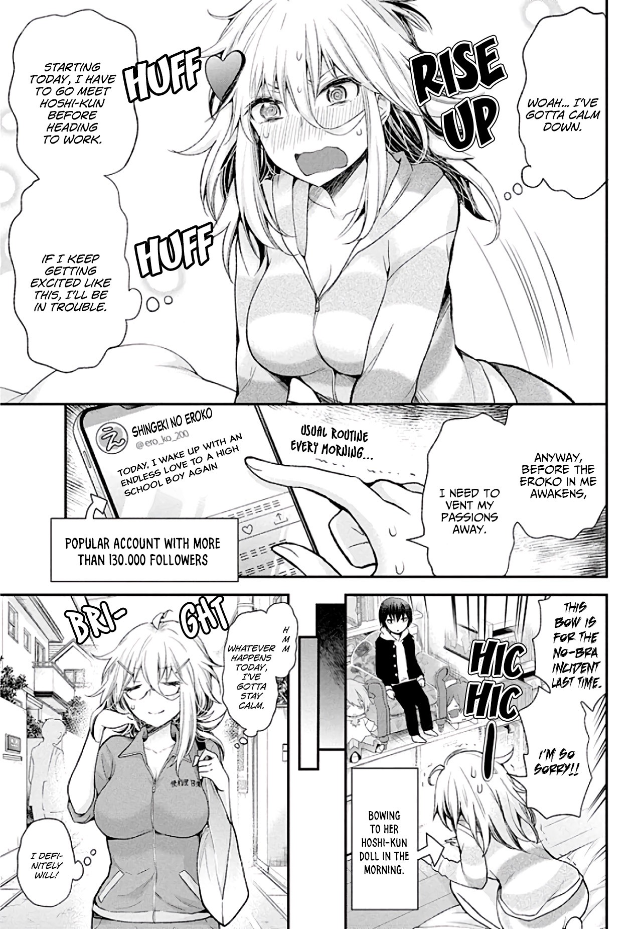 Shingeki no Eroko-san Chapter 8 page 4 - Chapter 8: Suddenly showing me his crotch... Is he gonna propose to me?
